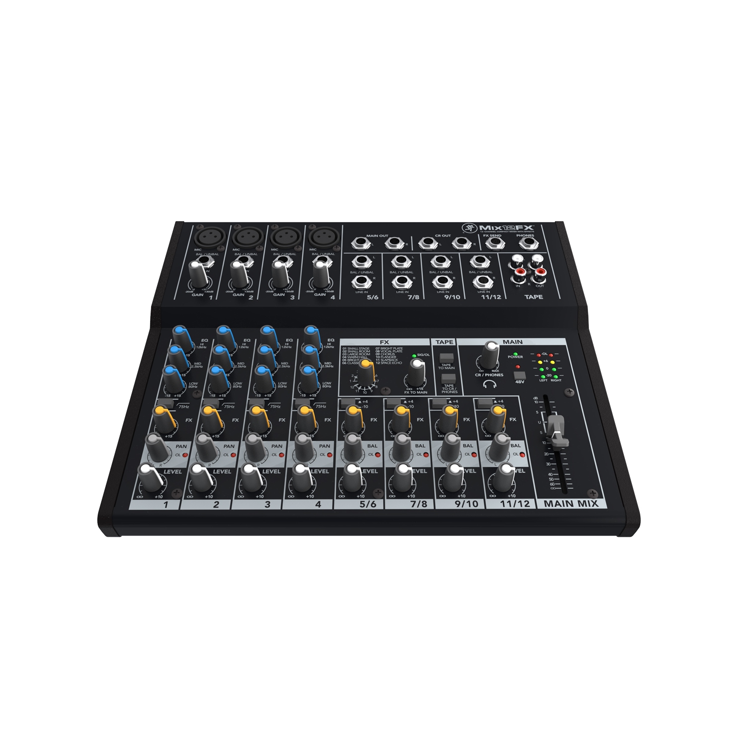 Mackie 12 Channel Compact Mixer with Effects