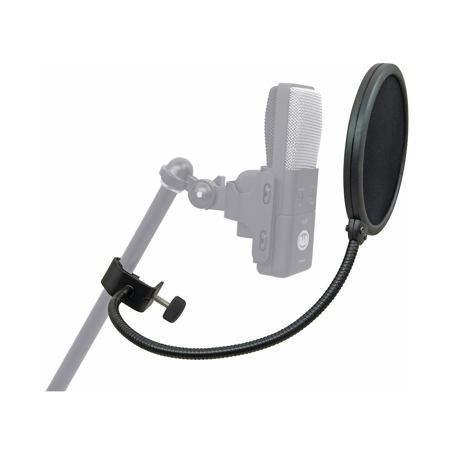 K&M 30700 Double Nylon Screen Pop Filter With Standard Gooseneck