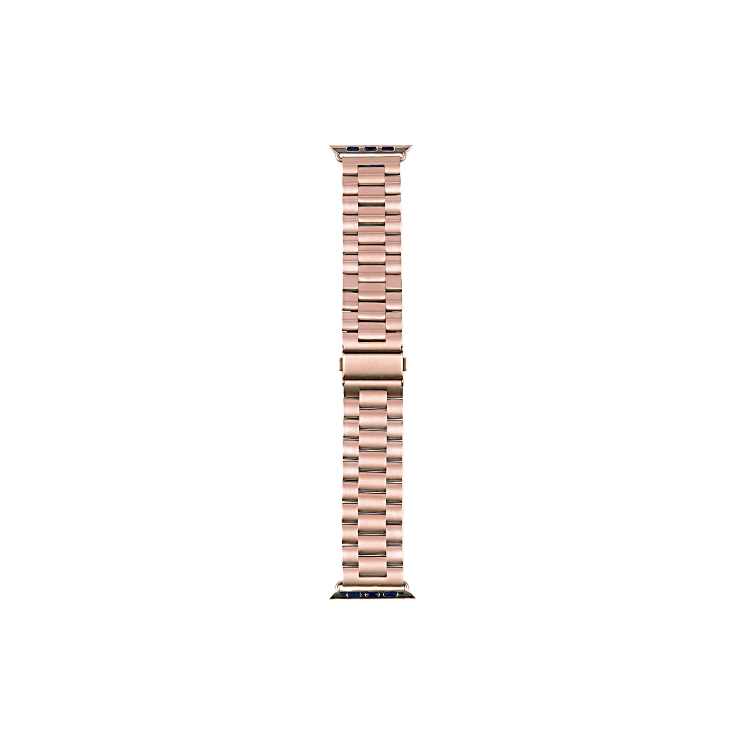 StrapsCo Bracelet de Montre en Chaîne en Acier Inoxydable pour Apple Watch Séries 1/2/3/4 - 42mm - Or Rose