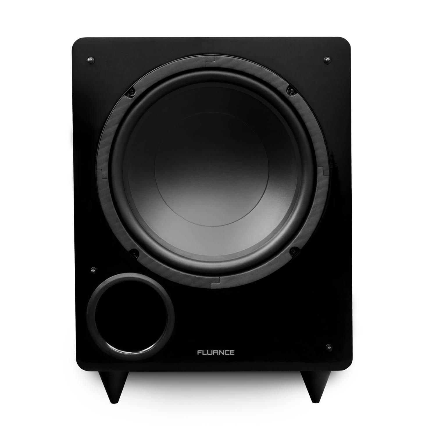 Fluance DB10W 10-inch Low Frequency Ported Front Firing Powered Subwoofer for Home Theater & Music
