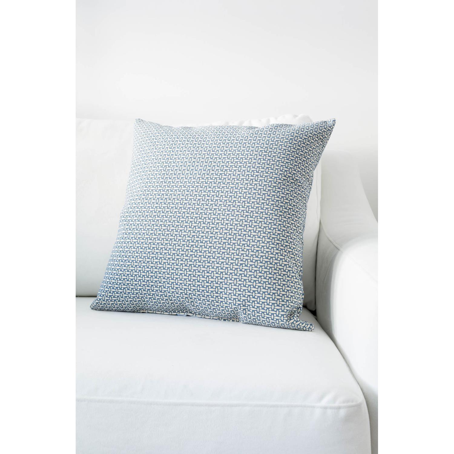 18" x 18" Design Throw Cushion - Light Blue - Light Beige