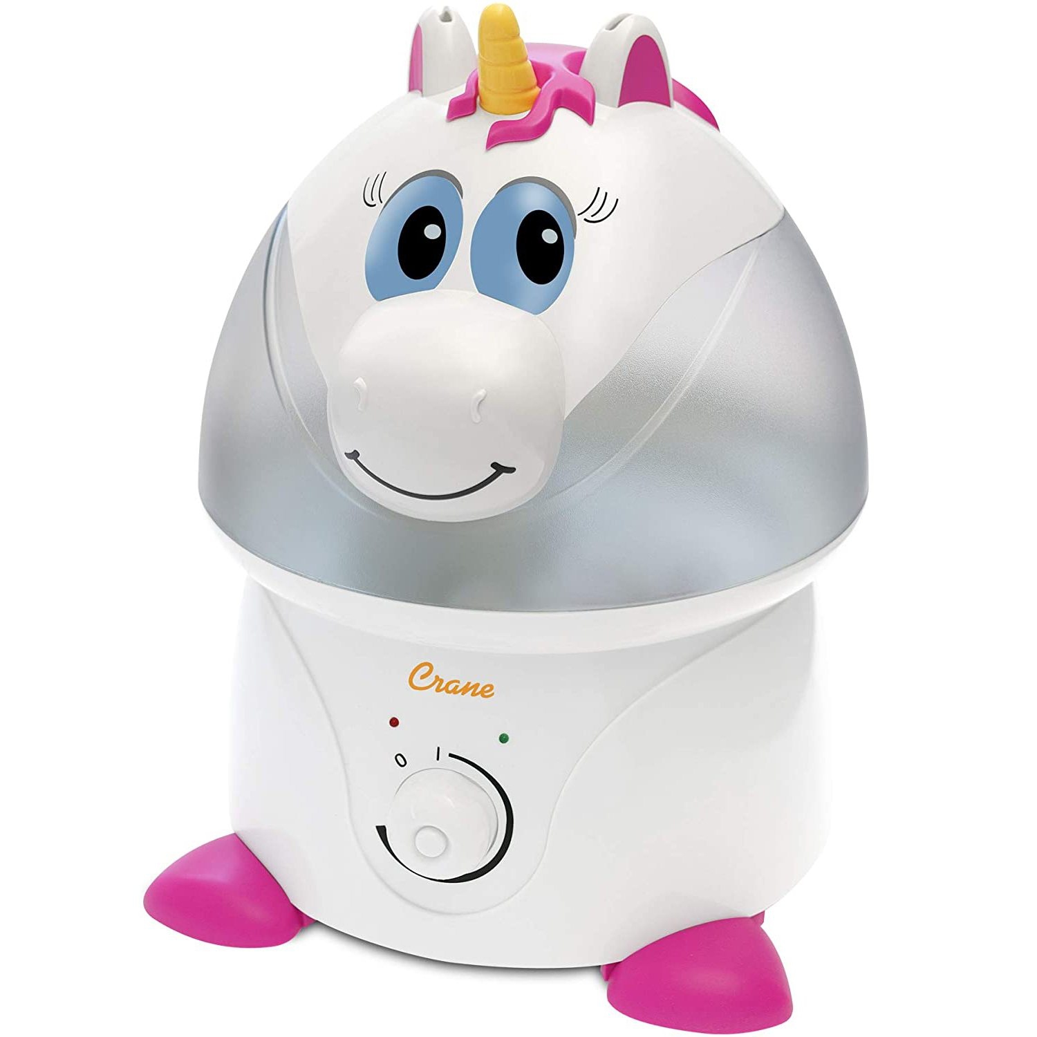 Crane - Humidificateur d'air à Vapeur Froide pour Chambre d'enfant, Capacité de 1 Gallon, Licorne