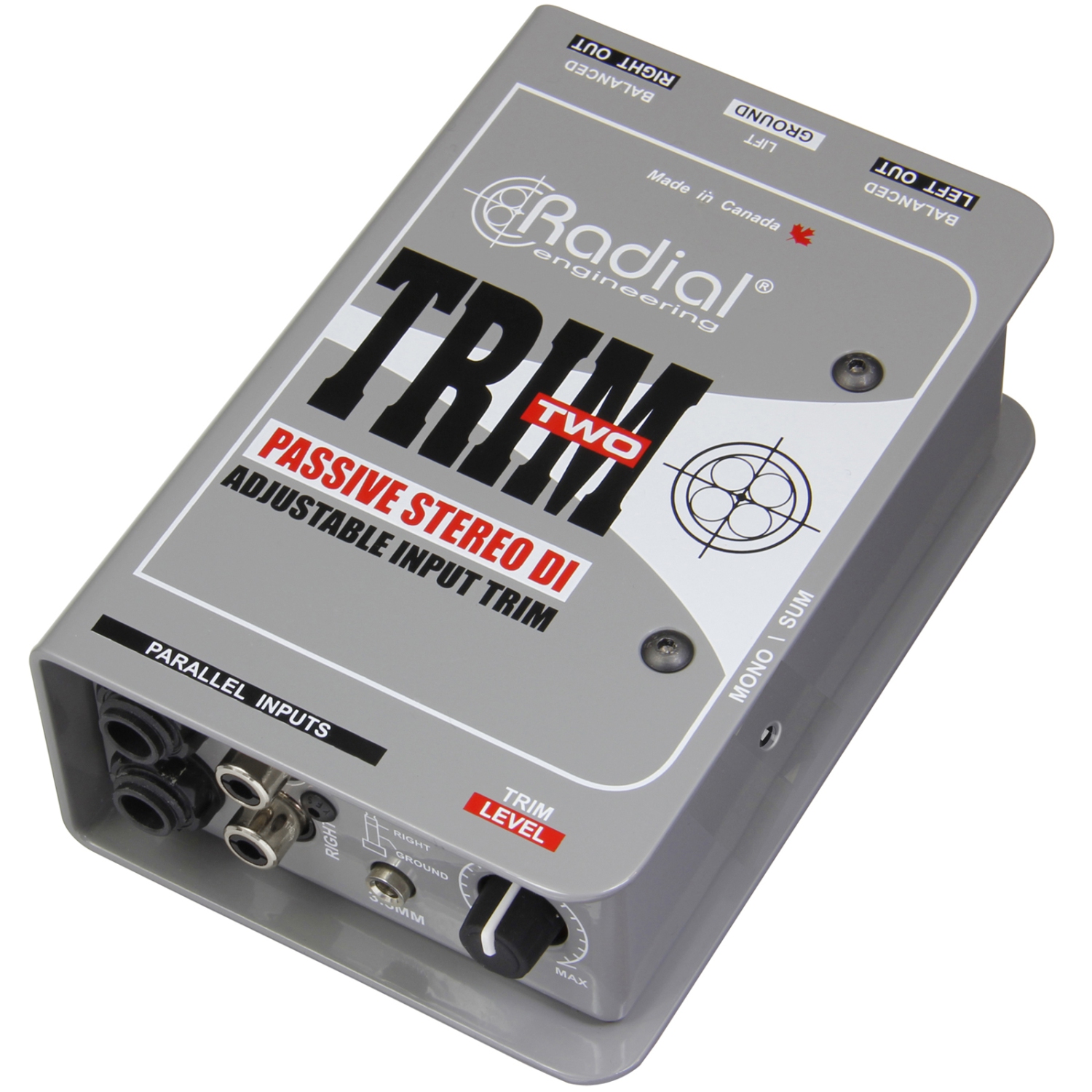 Radial Trim-Two Stereo DI with Level Control