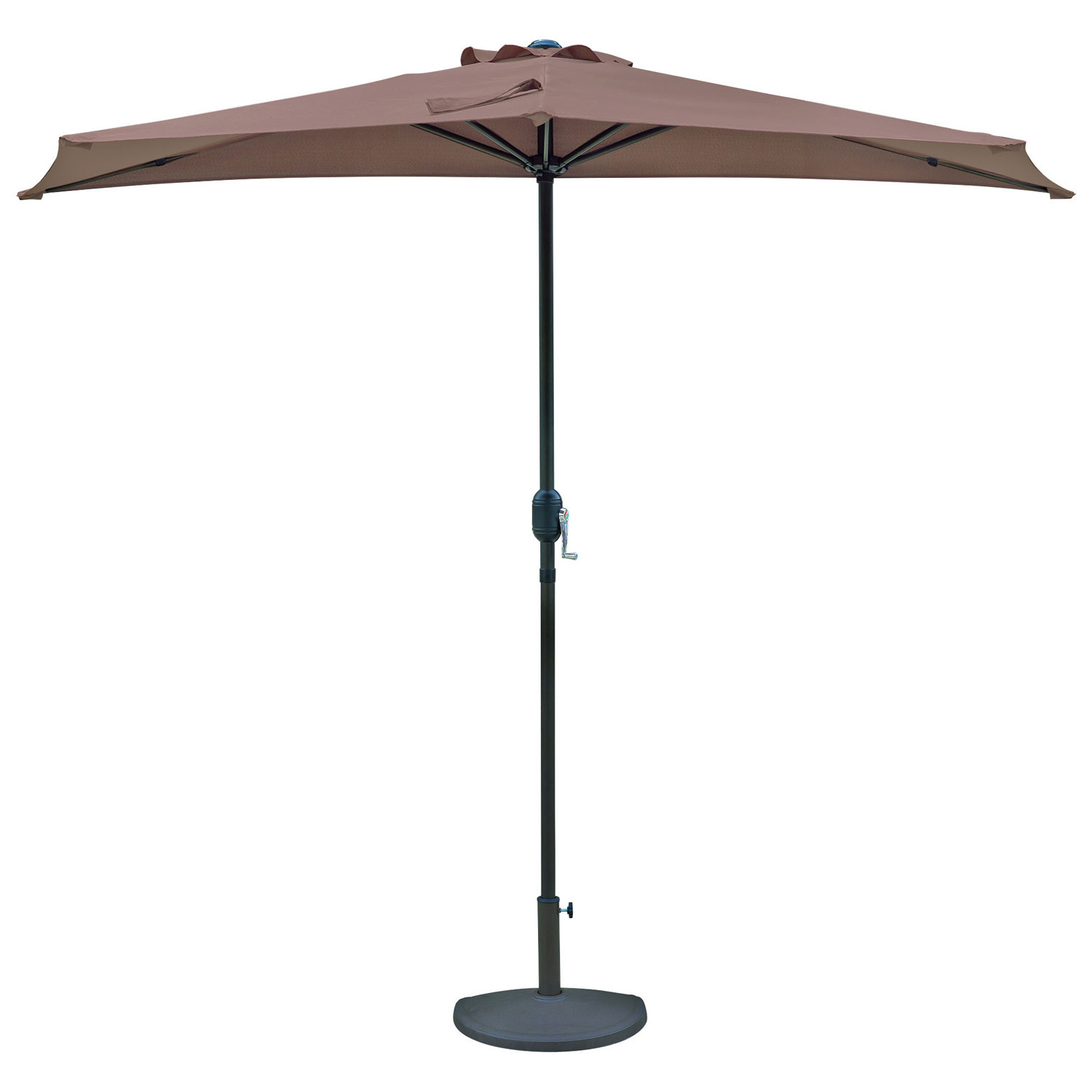 Island Umbrella Lanai Full-Sized 4.4 ft. Patio Umbrella - Coffee