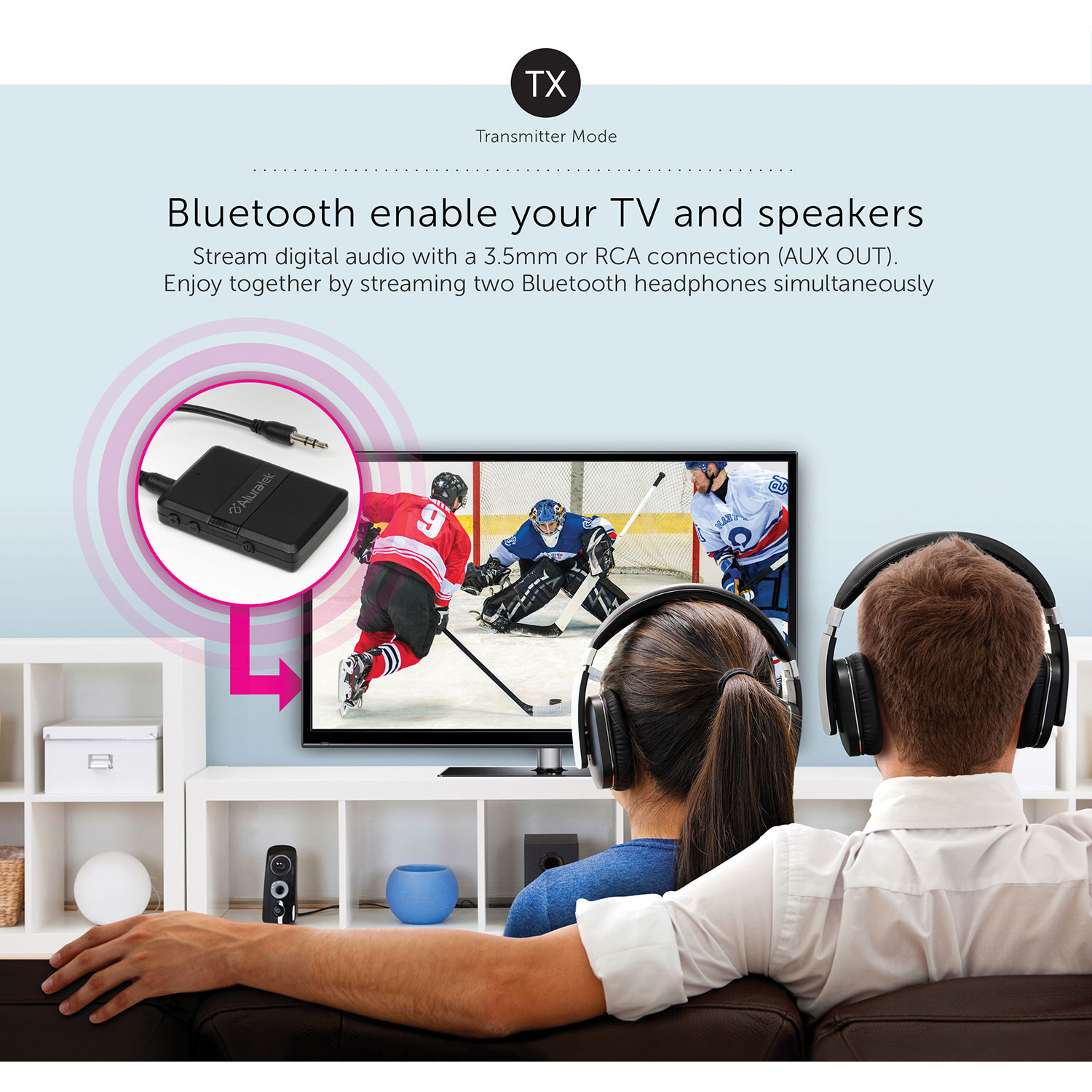 Aluratek Universal Bluetooth Audio Receiver & Transmitter