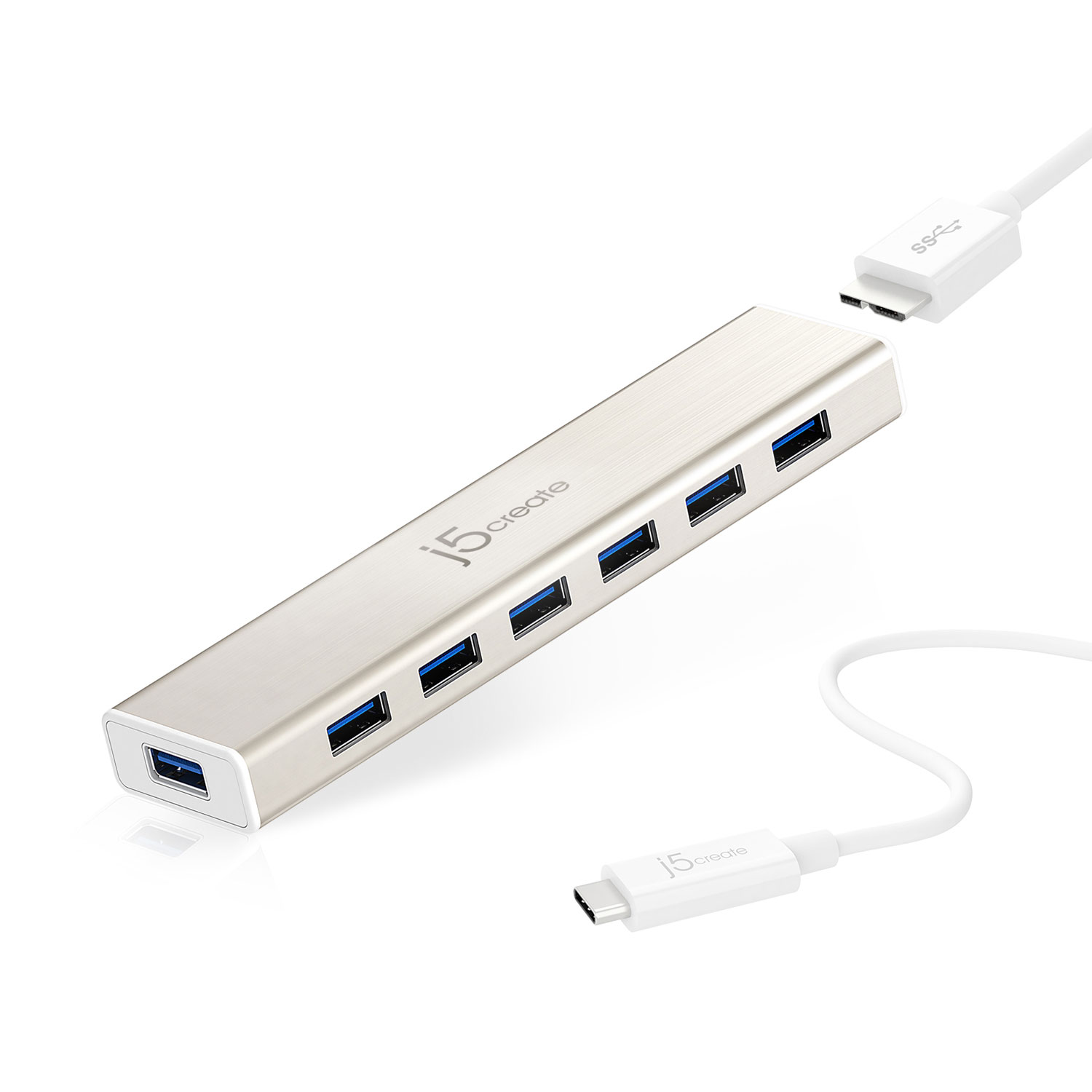 Concentrateur à 7 ports USB-C de j5create