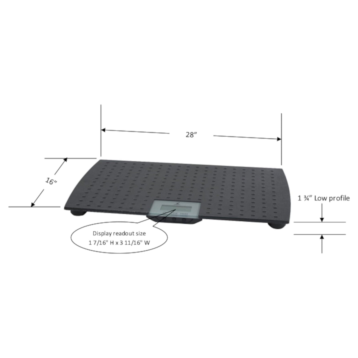 Redmon Pet Partners Large Non-Skid Rubber Precision Digital Pet Weight Scale