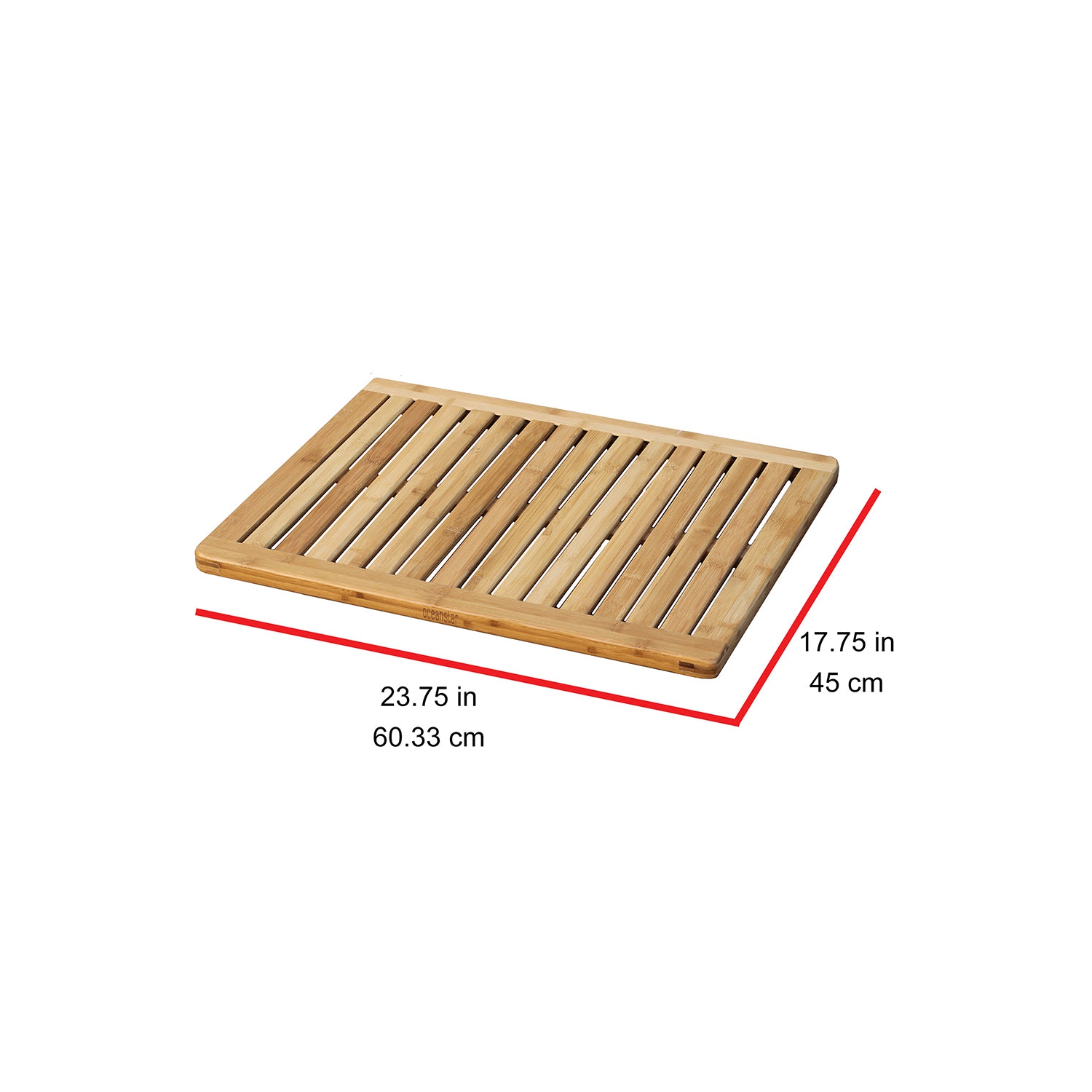 Oceanstar Bamboo Bamboo Floor and Bath Mat FM1163