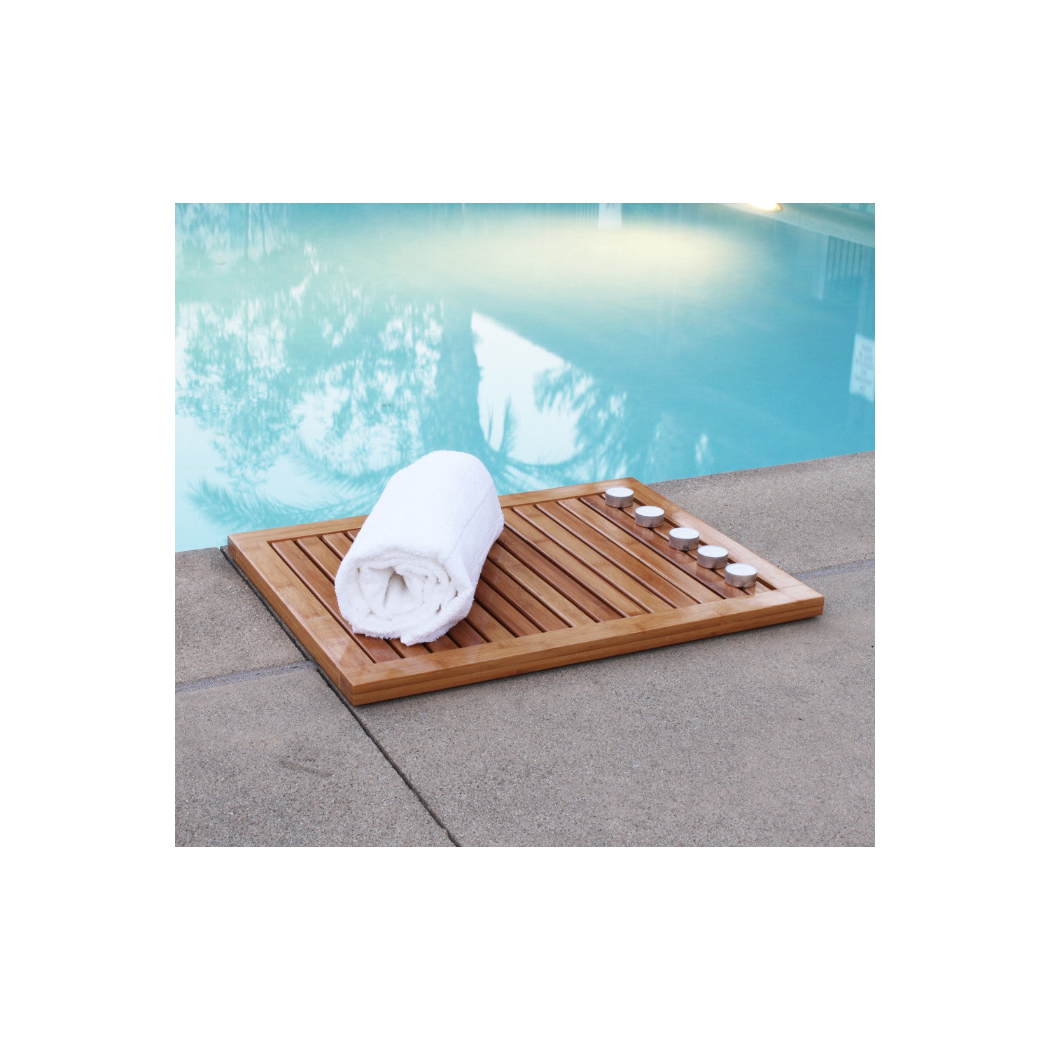Oceanstar Bamboo Bamboo Floor and Bath Mat FM1163