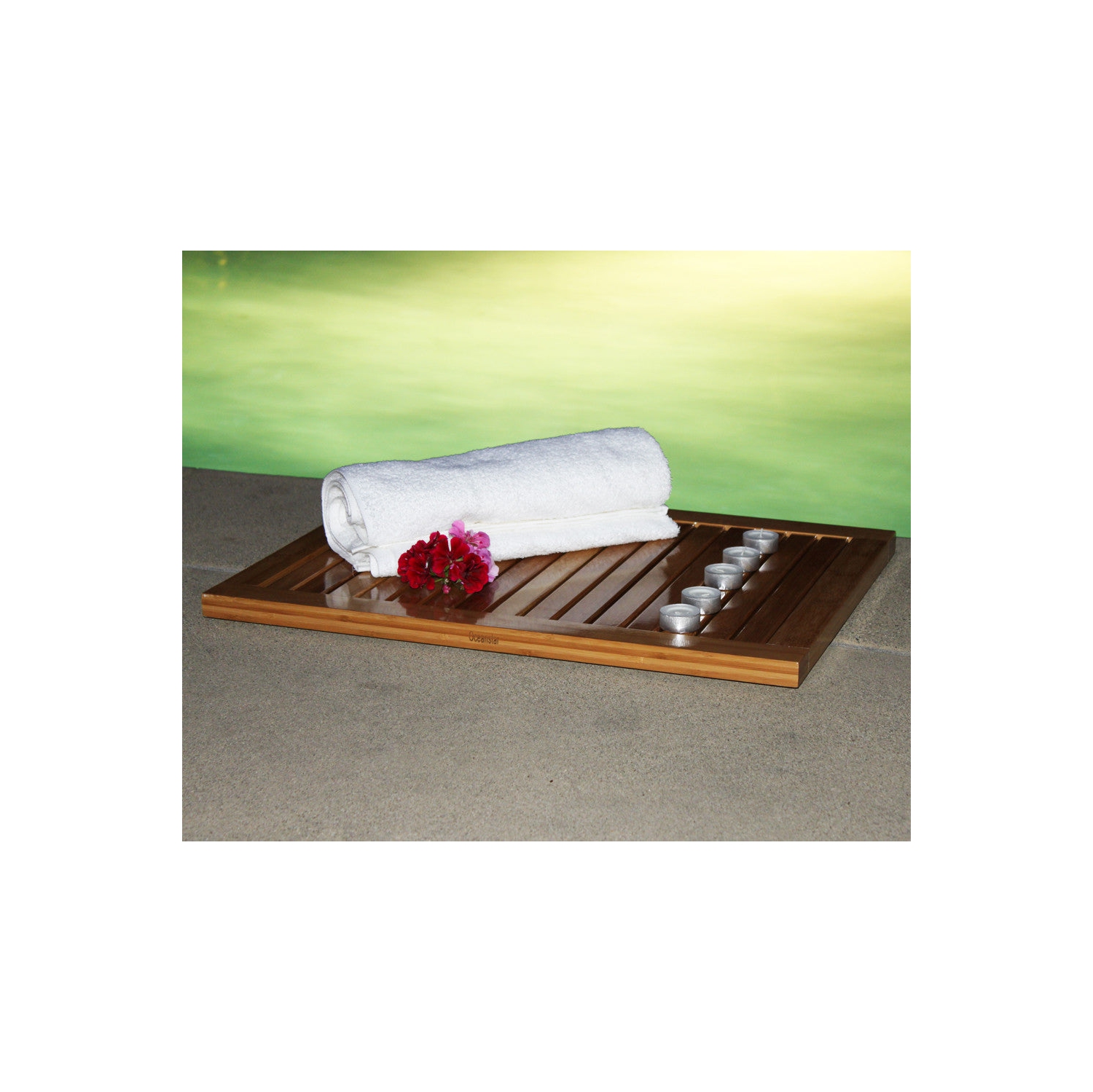 Oceanstar Bamboo Bamboo Floor and Bath Mat FM1163