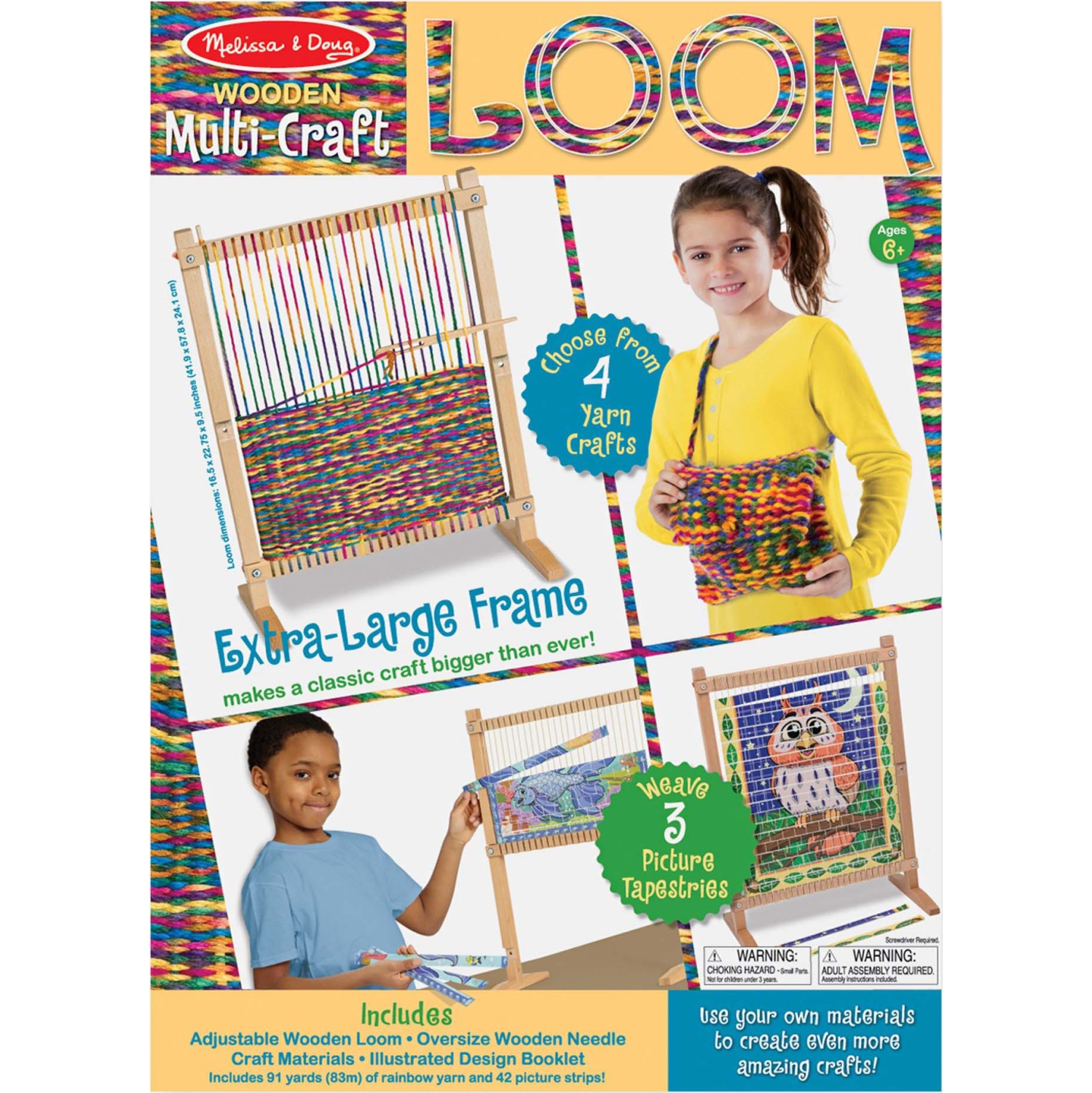 Ensemble de métier à tisser en bois de Melissa & Doug