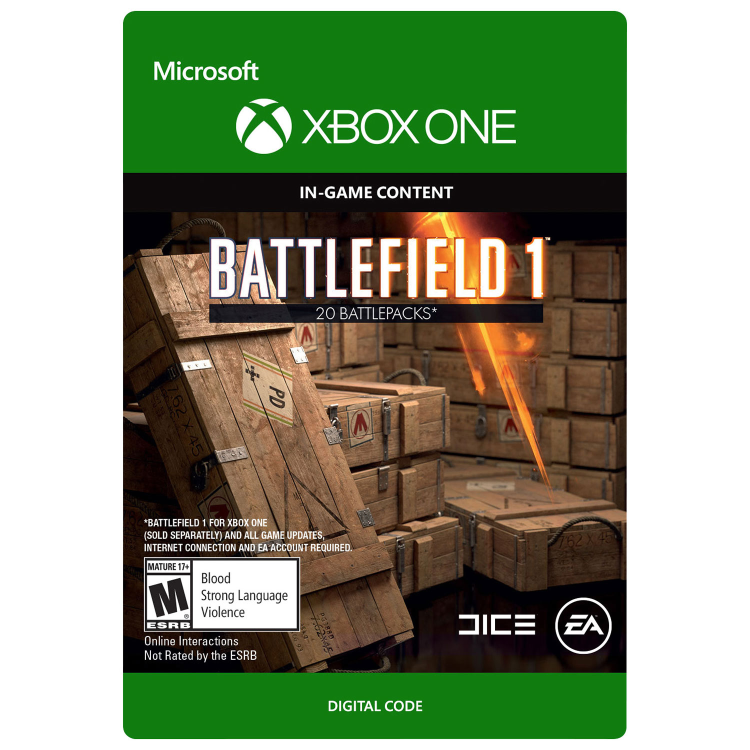 Battlefield 1 20 Battlepacks (Xbox One) - Digital Download