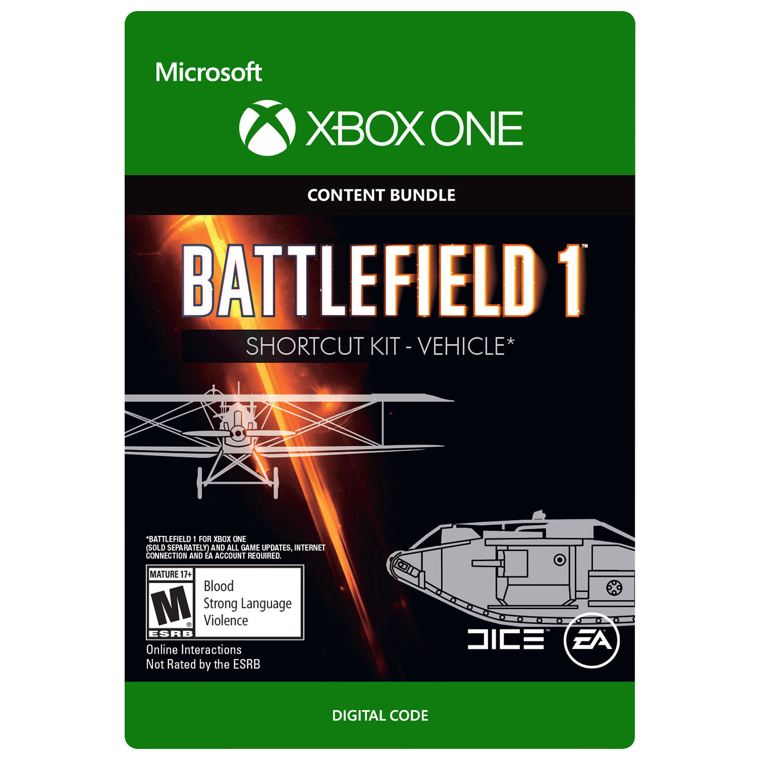 Battlefield 1 Shortcut Kit: Vehicle Bundle (Xbox One) - Digital Download