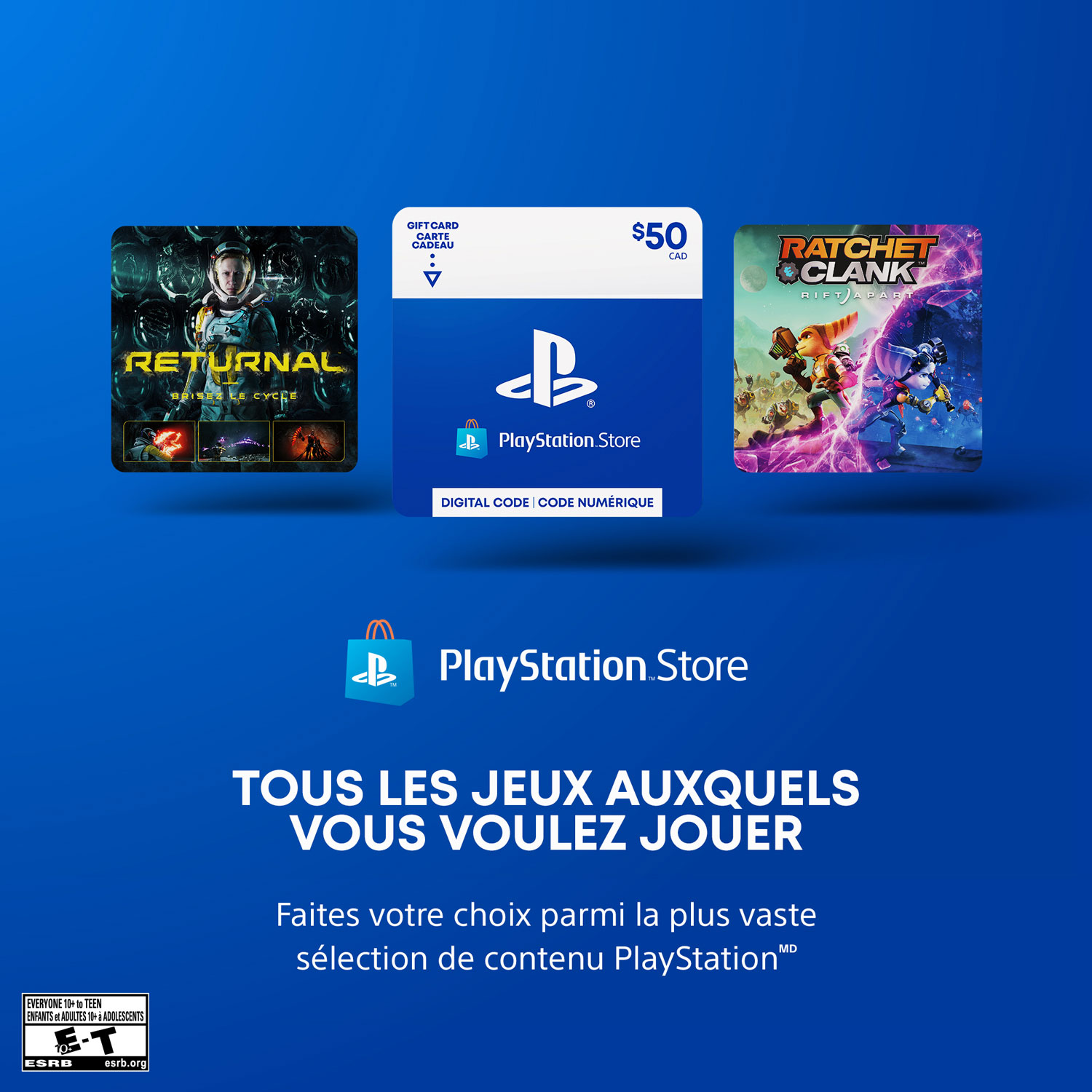 Sony PlayStation $50 Carte Cadeau (Code Numérique) 