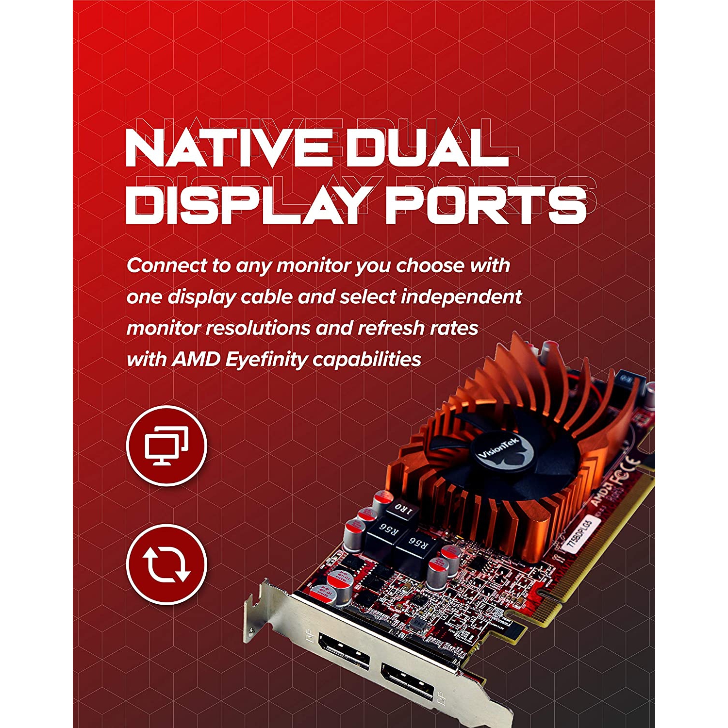 VisionTek – Carte graphique AMD Radeon 7750 de 2 Go 900942