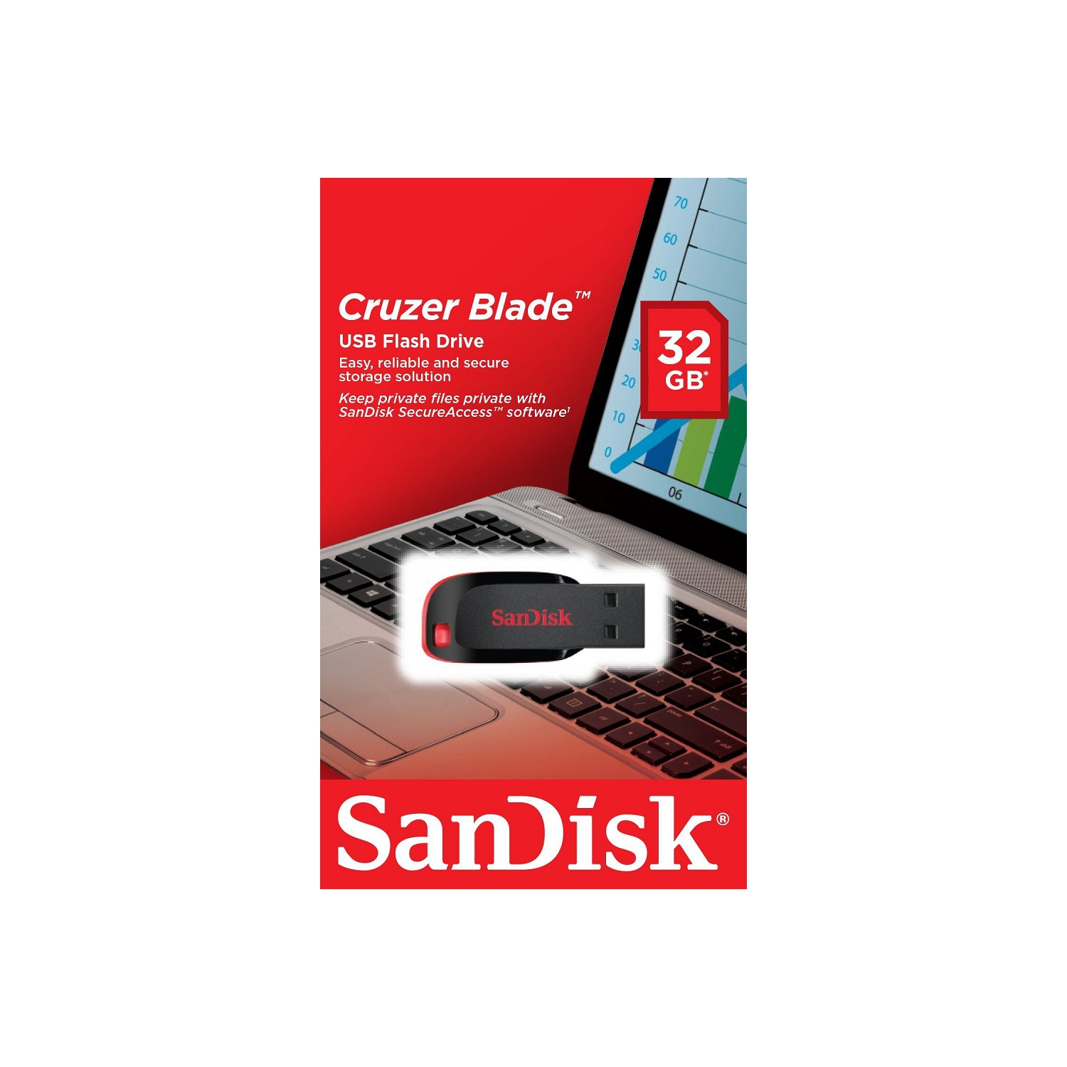 SanDisk 32GB Cruzer Blade USB Flash Drive