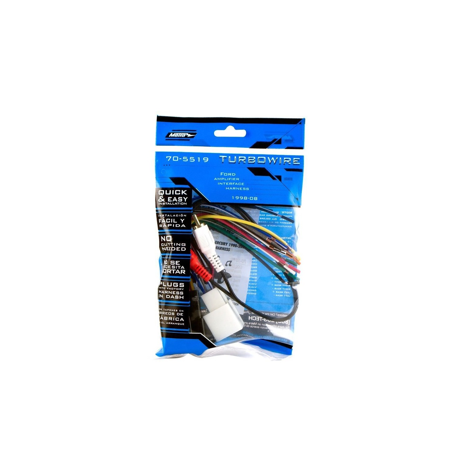 Faisceau de câbles radio 70-5519 de Metra pour Mustang 01-03 Mach 1 amp. INT