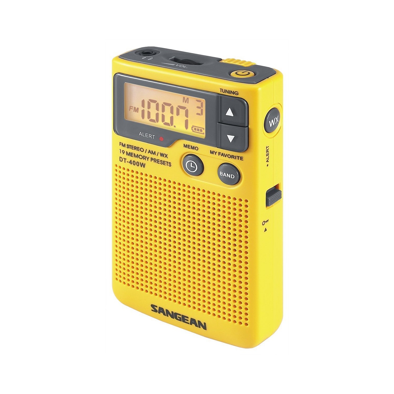 Sangean DT-400W AM/FM Digital Weather Alert Pocket Radio