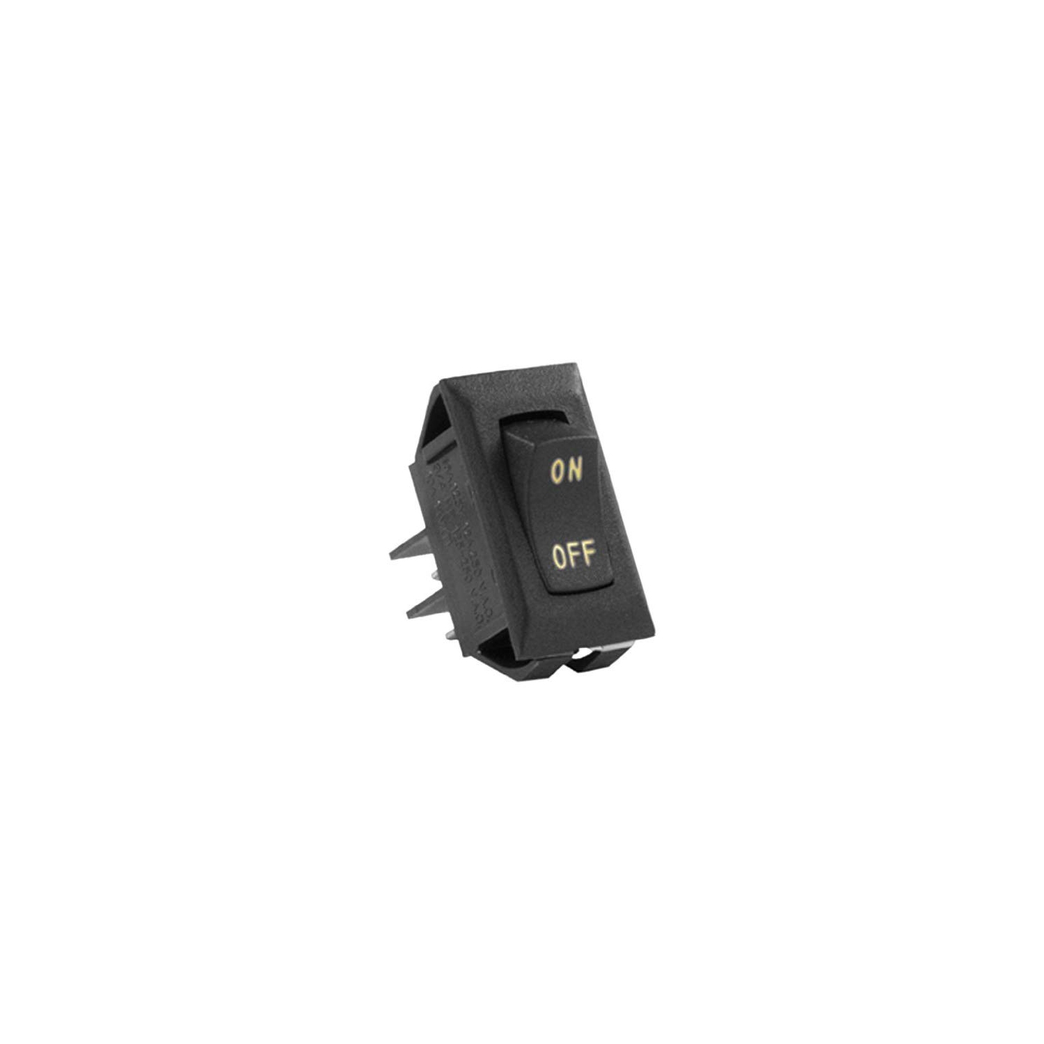 JR Products Black/Sliver 12V On/Off Switch, (Pack of 5)