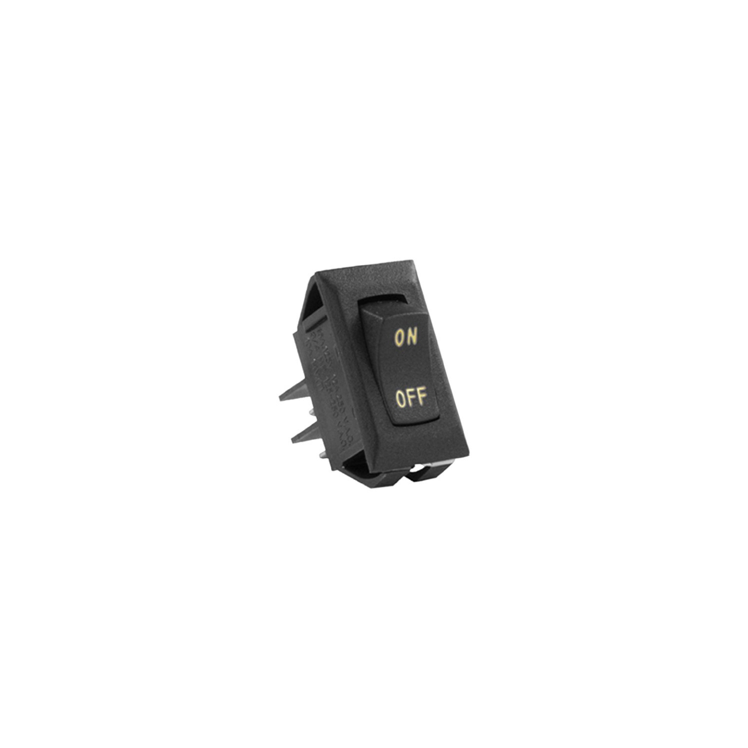 JR Products Black/Sliver 12V On/Off Switch, (Pack of 5)