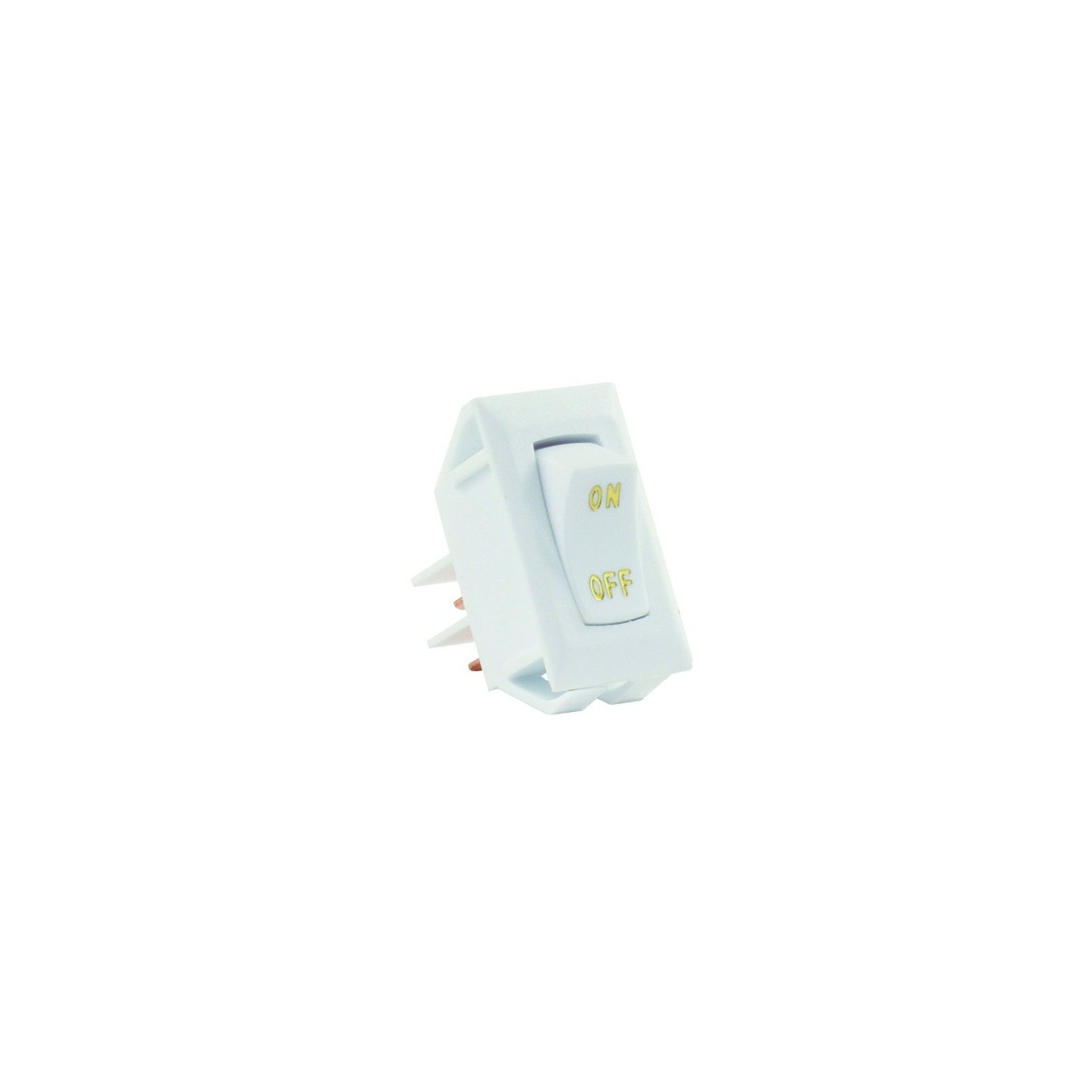 JR Products 12585 White SPST Labeled On/Off Switch