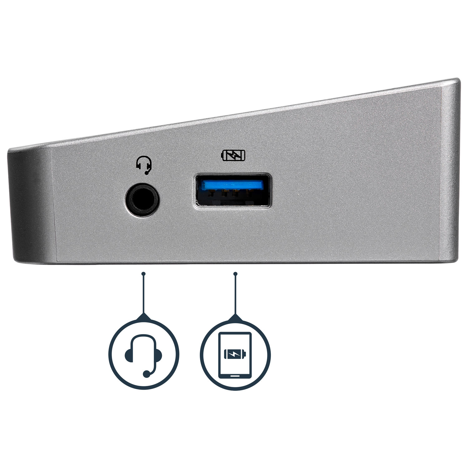 StarTech Triple Monitor USB 3.0 4K Docking Station - Black