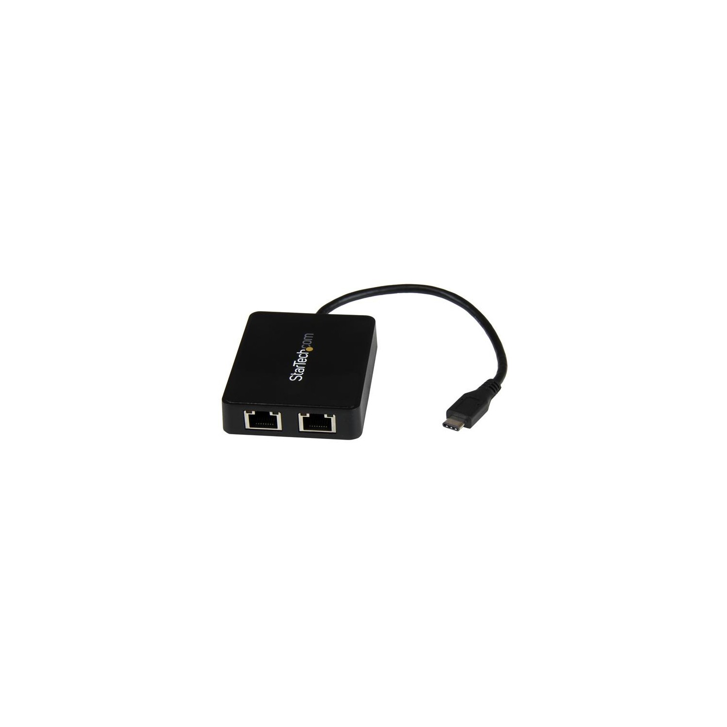 StarTech USB-C to Dual Gigabit Ethernet Adapter with USB 3.0 Type-A Port (US1GC301AU2R)