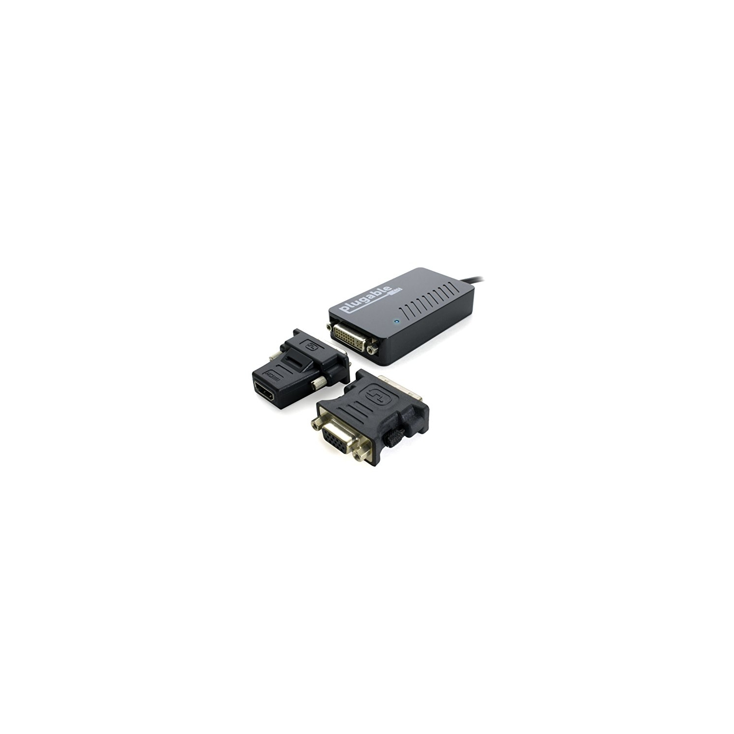 Adaptateur vidéo USB 3.0 vers VGA/DVI/HDMI pour plusieurs moniteurs jusqu’à 2048 x 1152/1920 x 1080 (prend en charge Windows
