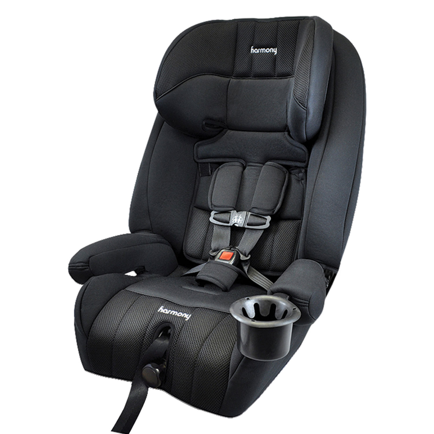 Harmony Defender 360° Deluxe 3-in-1 Harnessed Booster Car Seat - Midnight