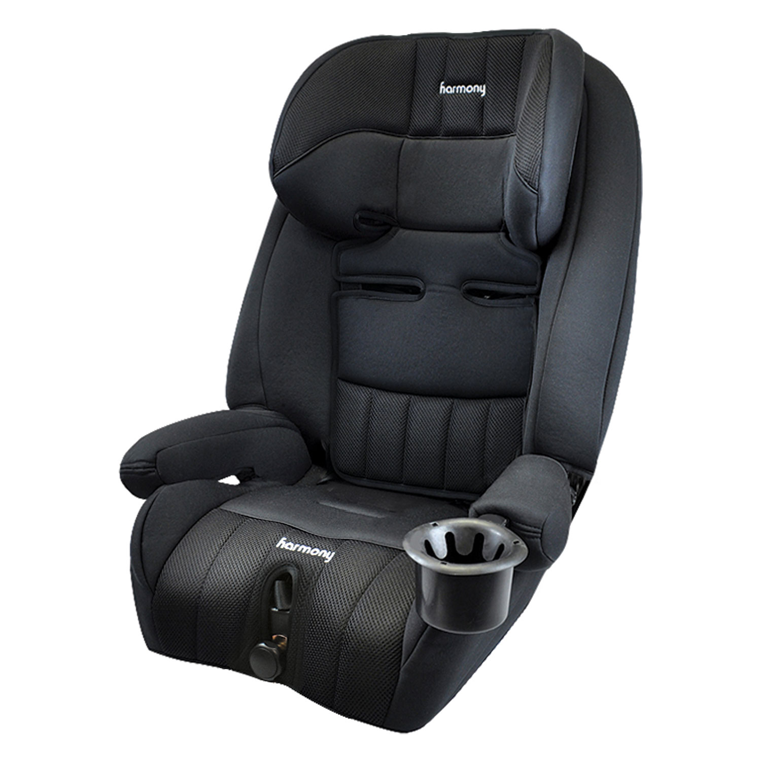 Harmony Defender 360° Deluxe 3-in-1 Harnessed Booster Car Seat - Midnight