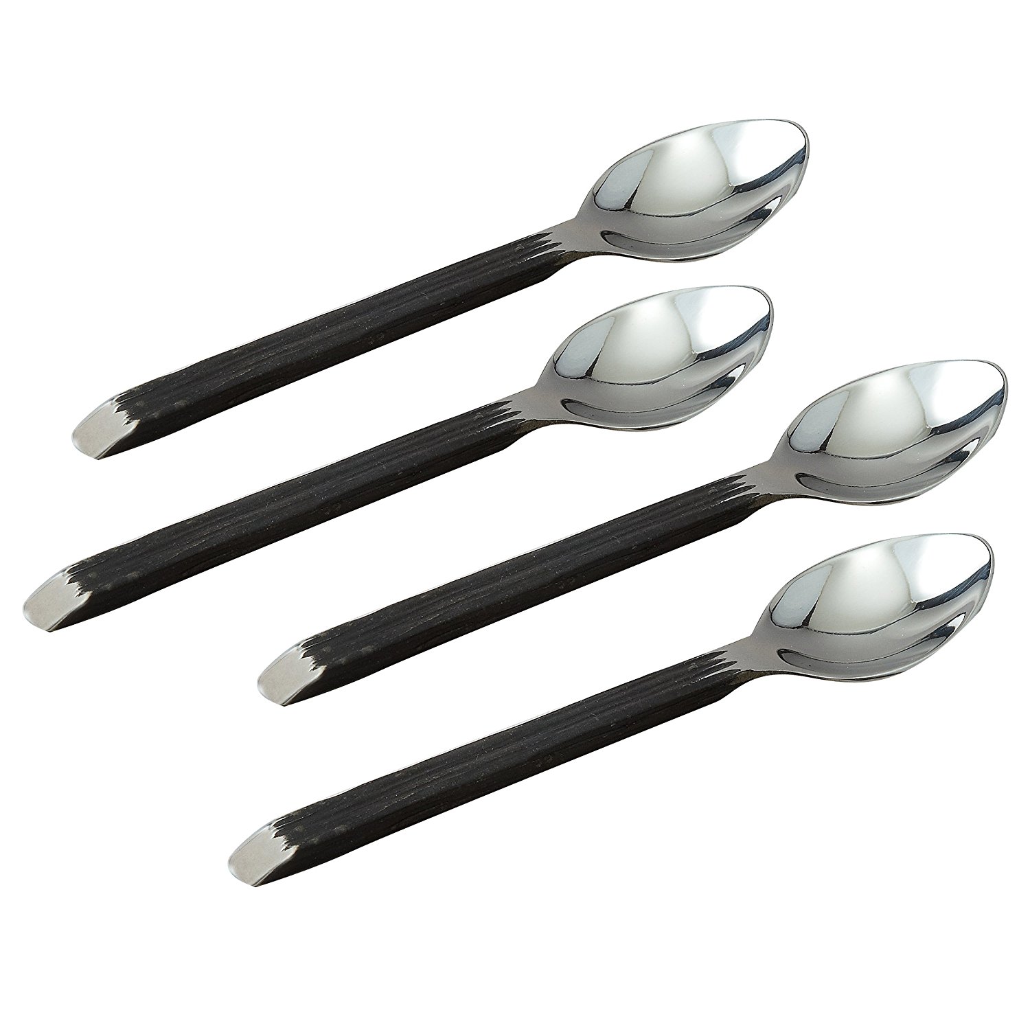 Elegance Gibraltar 4-pc Spoons Set(2 Tone Black Matte & Stainless Steel)