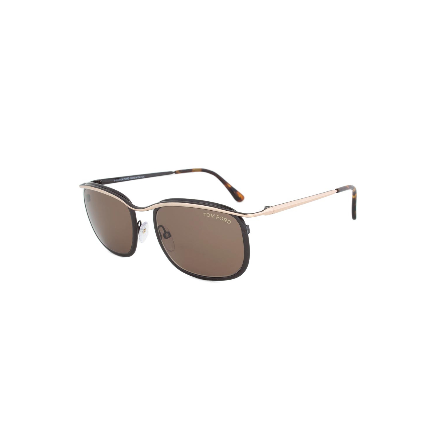 Tom Ford Marcello Sunglasses FT0419 50J | Black Frame | Brown Lens