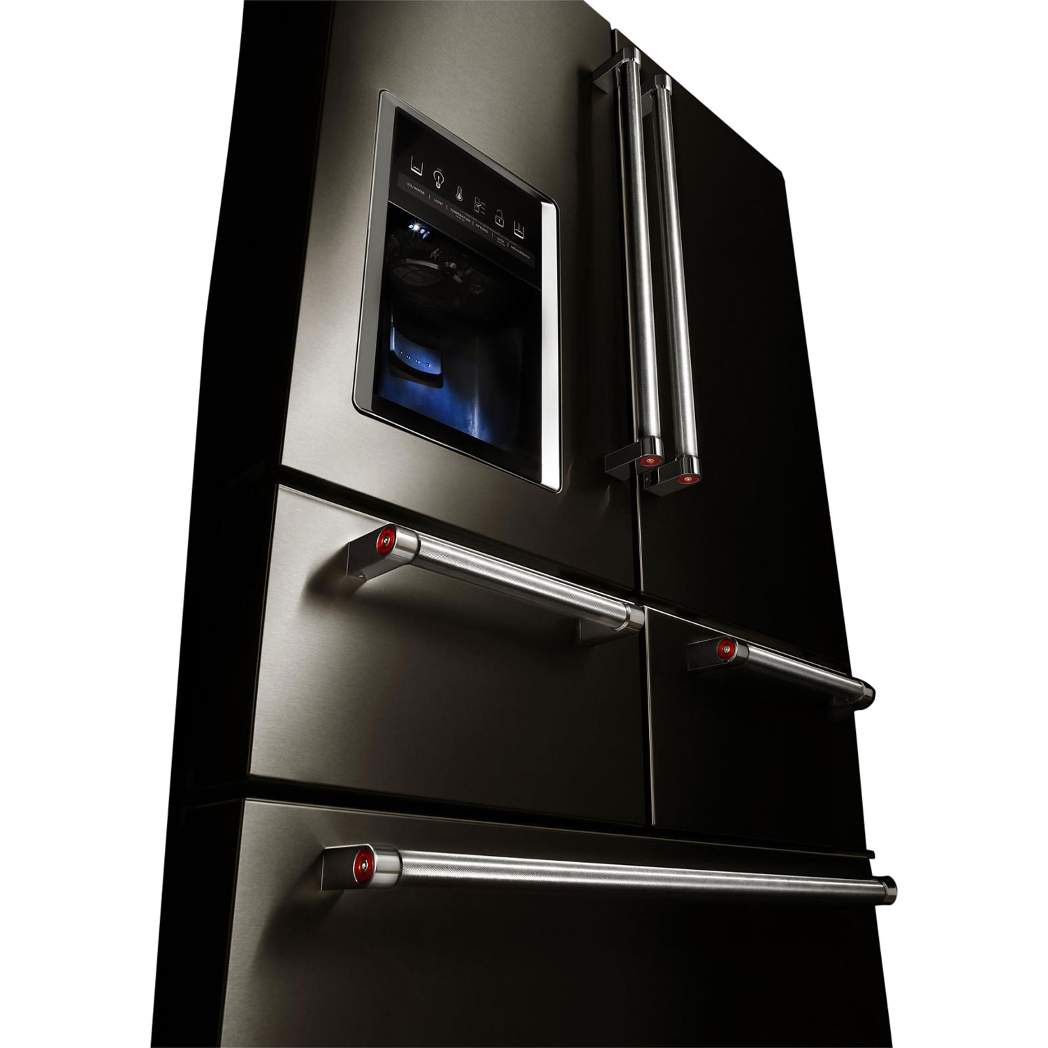 Réfrigérateur à 5 portes 25,8 pi³ et 36 po de KitchenAid - Acier inoxydable noir