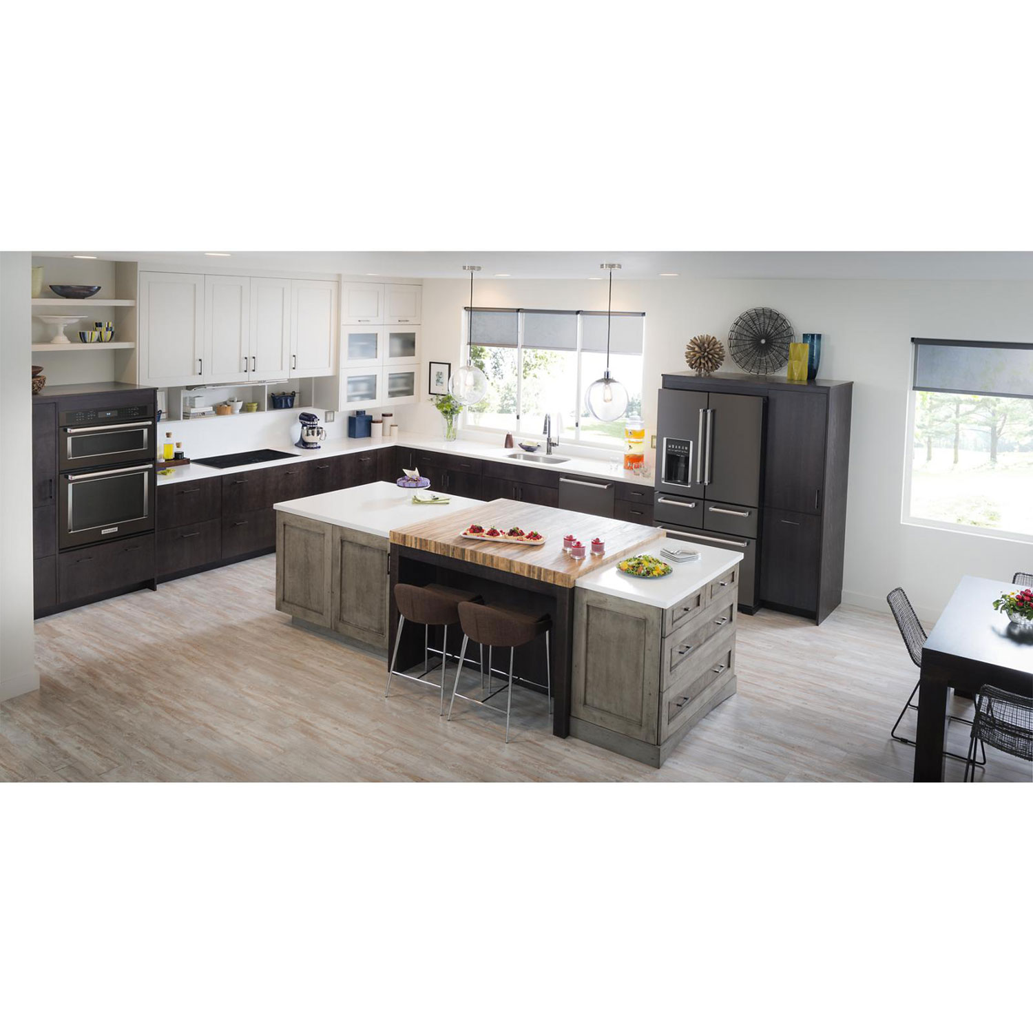 Réfrigérateur à 5 portes 25,8 pi³ et 36 po de KitchenAid - Acier inoxydable noir