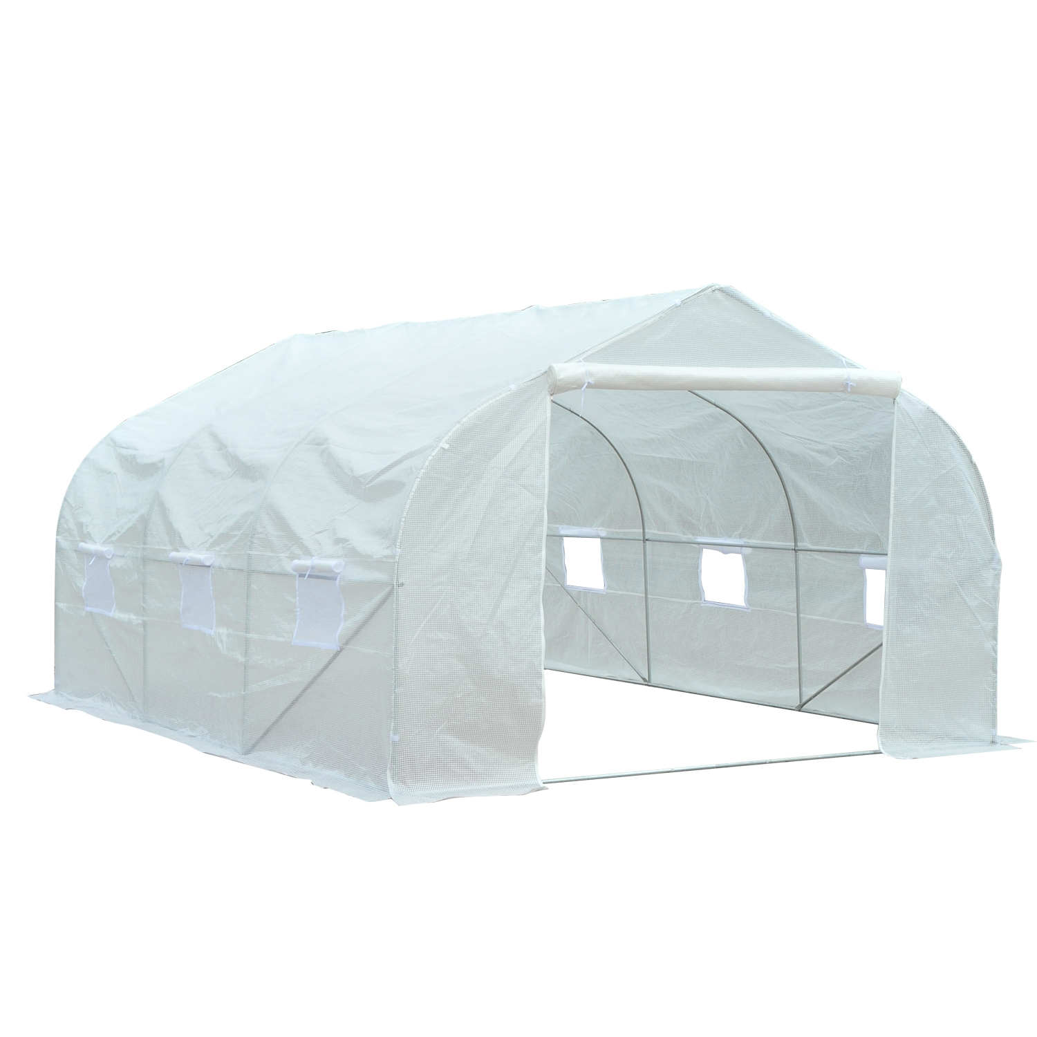 Outsunny 11.5x10x7FT Walk-In Greenhouse White