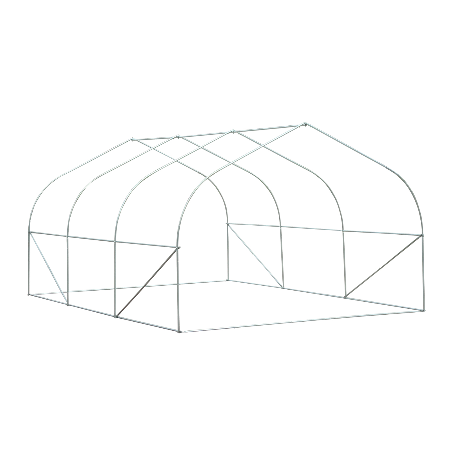 Outsunny 11.5x10x7FT Walk-In Greenhouse White