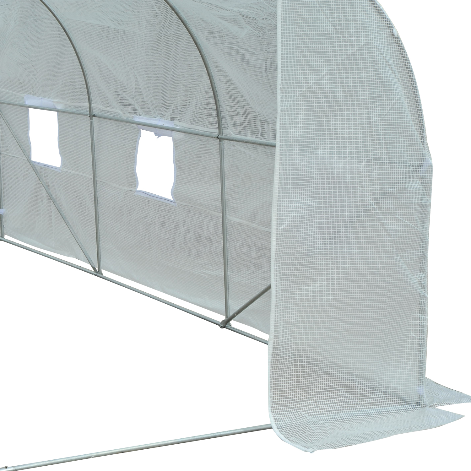Outsunny 11.5x10x7FT Walk-In Greenhouse White