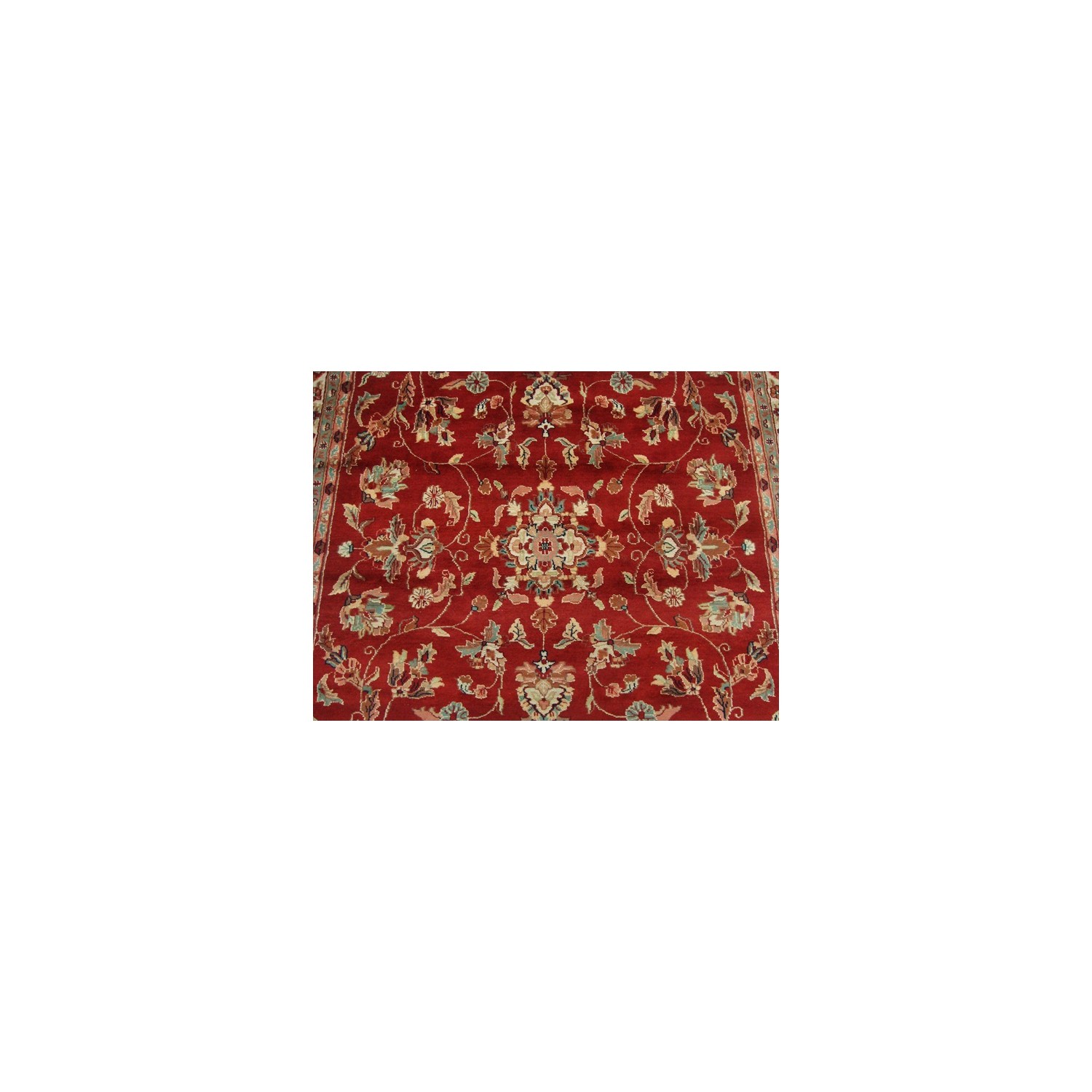 Ahmedani Amazing Floral Hand Knotted Silk Wool Carpet 10.2' x 7.1' Area Rug - Red