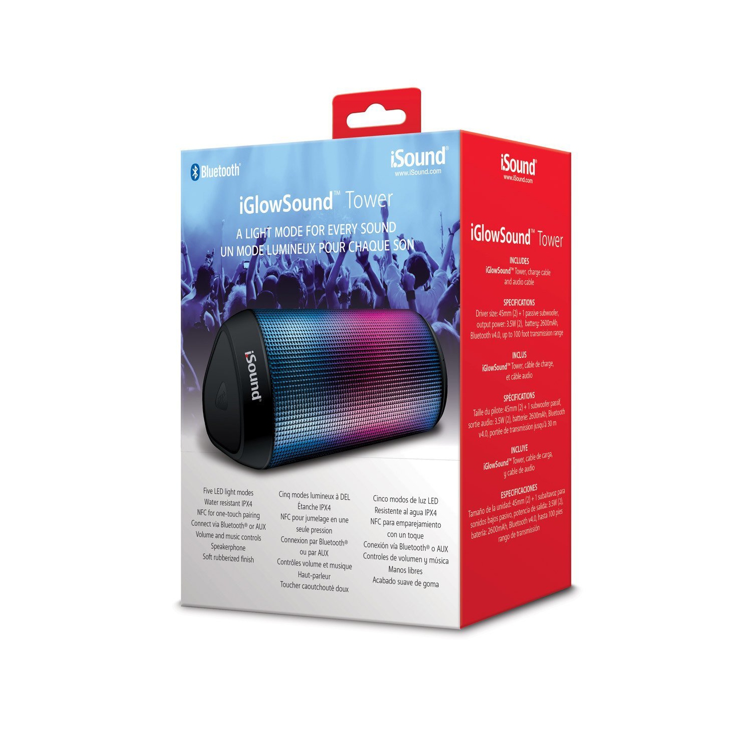 iglowsound tower bluetooth speaker