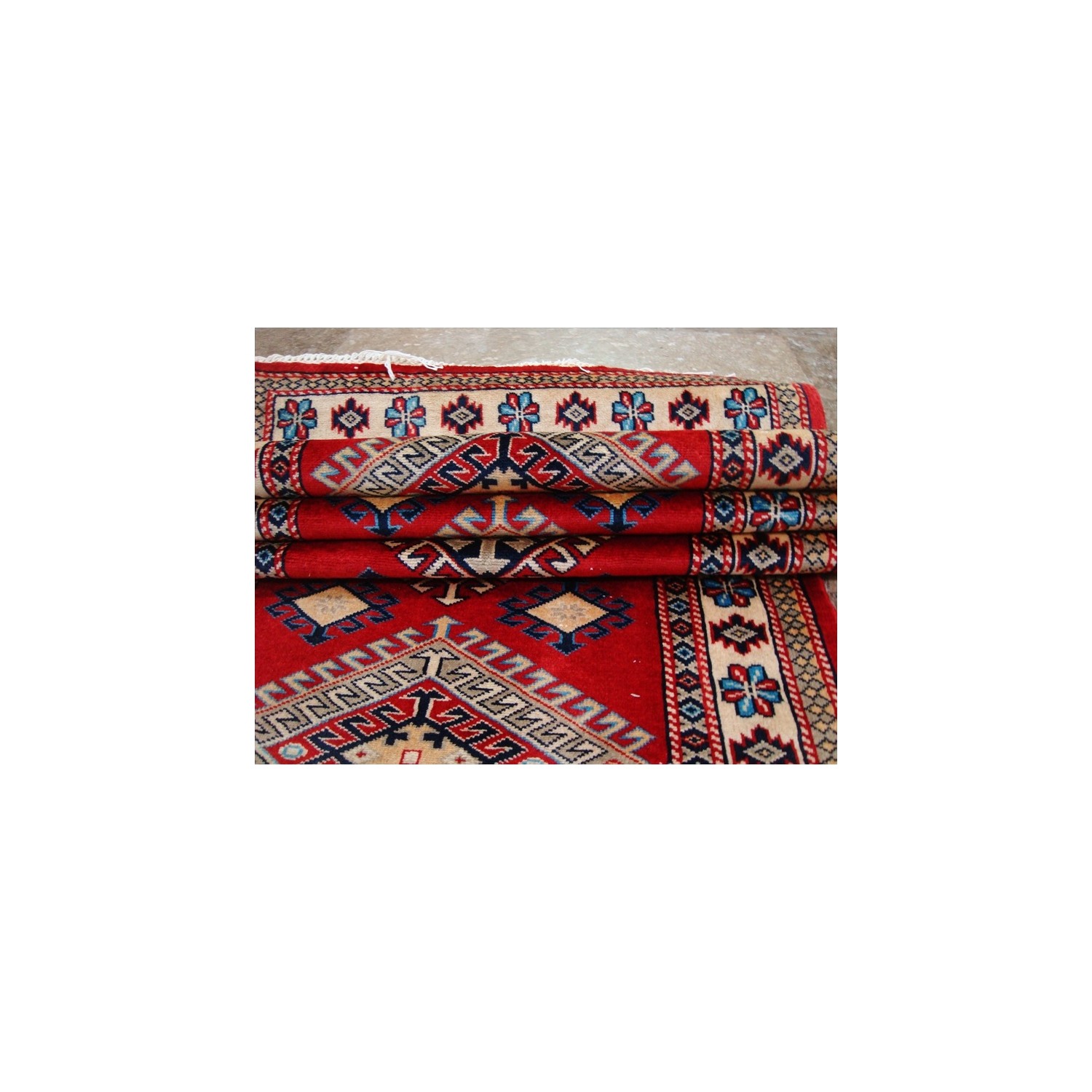 Rectangle Runner Rug Shirvan Kuba Fine Veg Dyed Kazak Hand Knotted Wool Carpet'