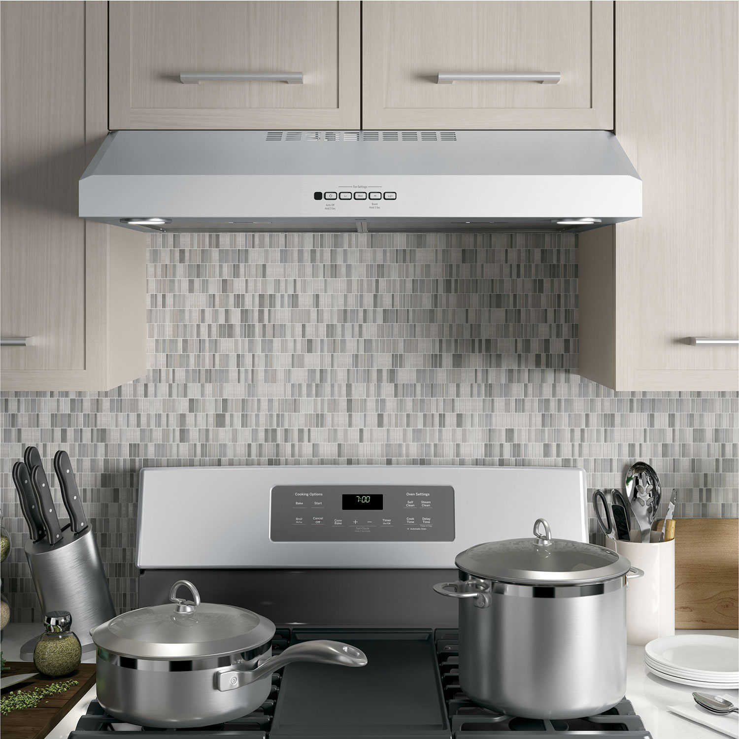 GE 30" Under Cabinet Range Hood - Stainless Steel