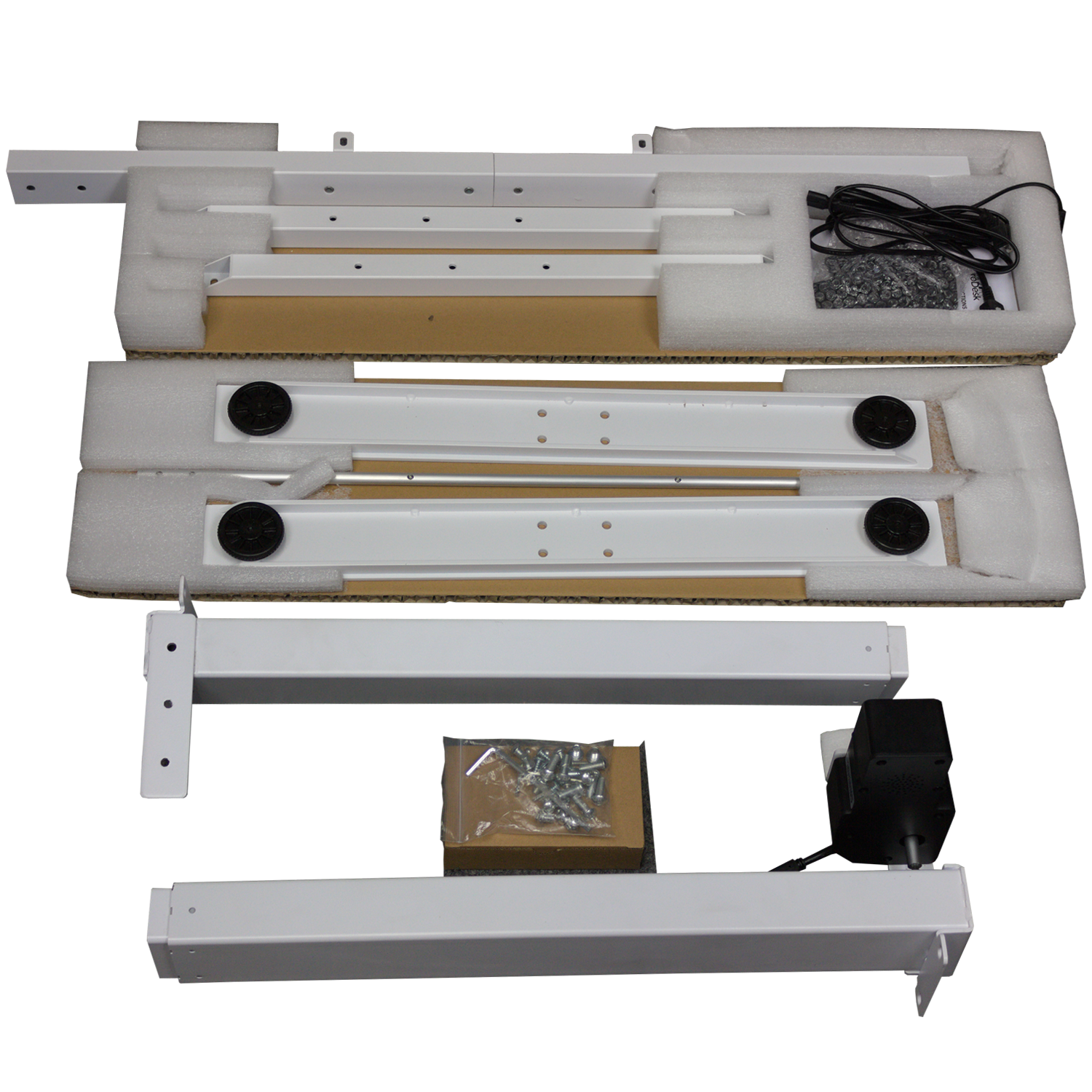 Single Motor Programmable Standing Desk - Grey