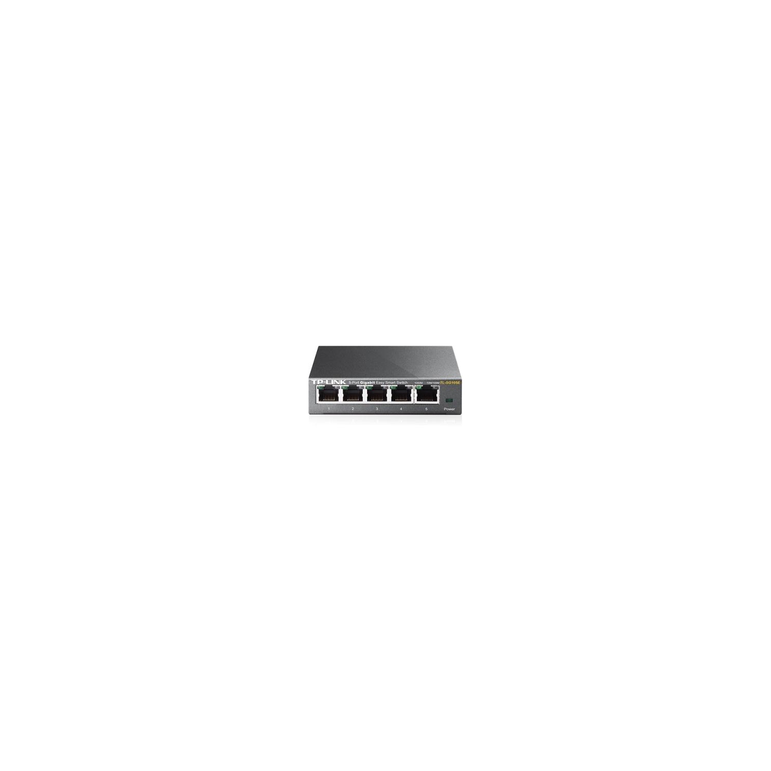 TP-LINK 5-PORT GIGABIT ETHERNET WEB MANAGED EASY SMART SWITCH (TL-SG105E V2.0)