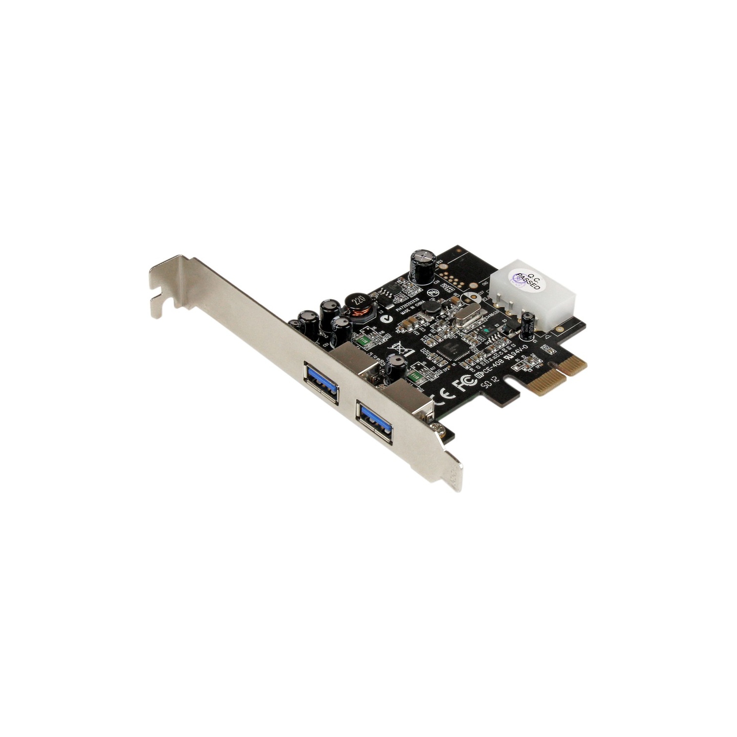 StarTech.com 2 Port PCI Express SuperSpeed USB 3.0 Card Adapter with UASP - LP4 Power