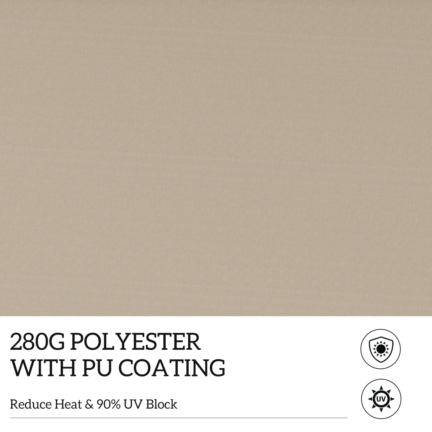 Outsunny 13' x 8' Manual Retractable Patio Awning Sun Shade Outdoor Deck Window Door Canopy Shelter Aluminum Frame Khaki