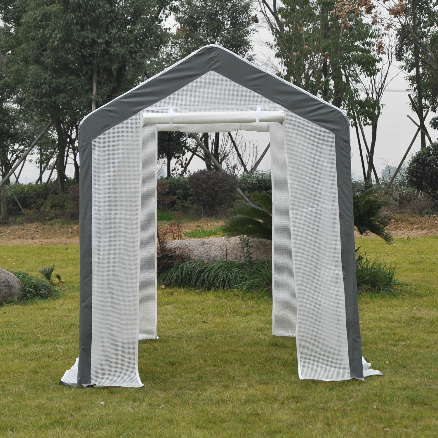 Outsunny 6x8x7.4 inch Walk in Greenhouse White