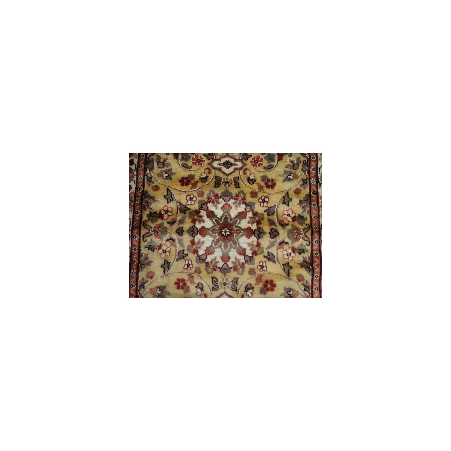 Cream Ivory Touch Gorgeous Designed Rectangle Area Rugs Wool Silk Hand Knotted Carpet 4 x 2.6