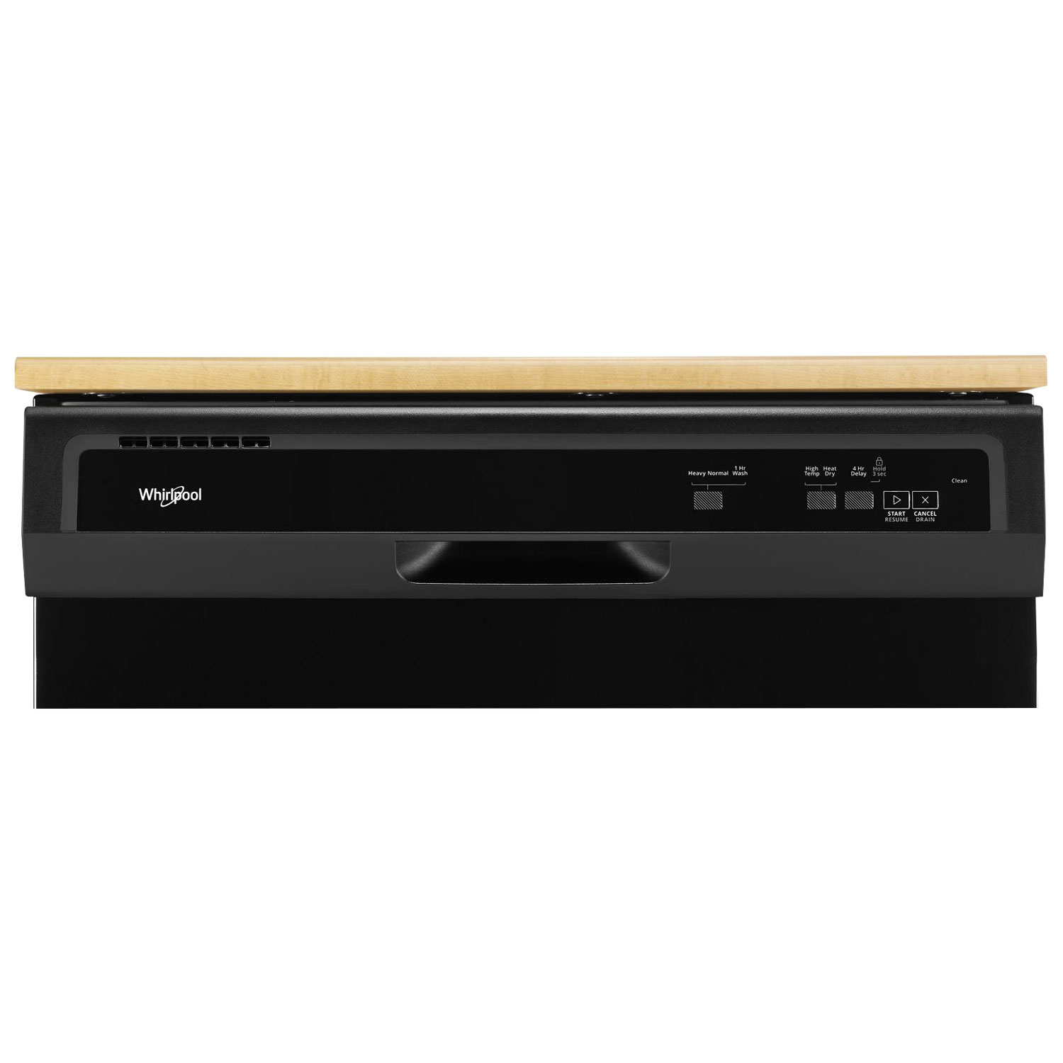 Whirlpool 24" 64dB Portable Dishwasher - Black