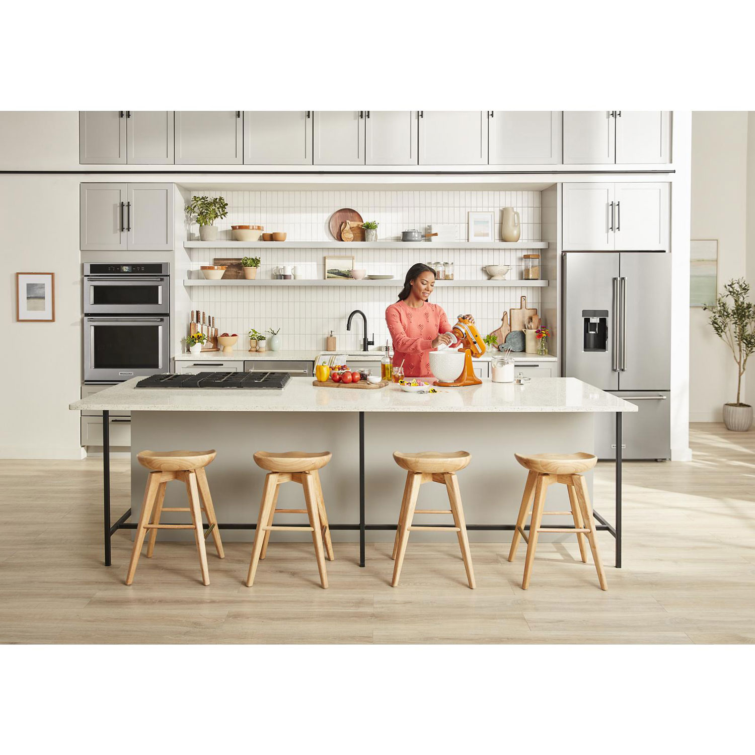 Surface de cuisson au gaz de 36 po à 5 brûleurs de KitchenAid - Acier inoxydable