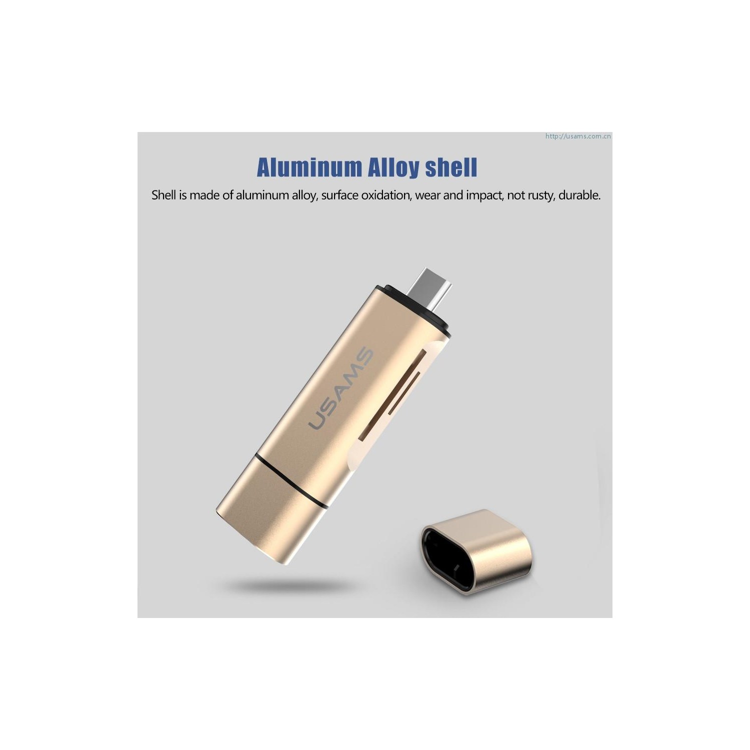 USAMS multi-function 3-in-1 Card Reader OTG Support